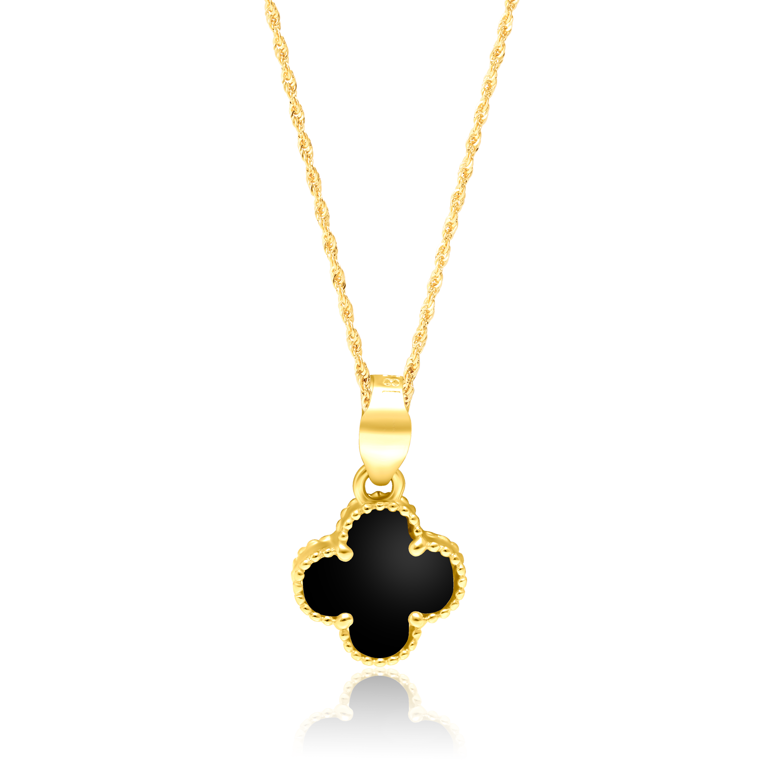 18K Pure Gold V.C Black Jewelry Set Talagold