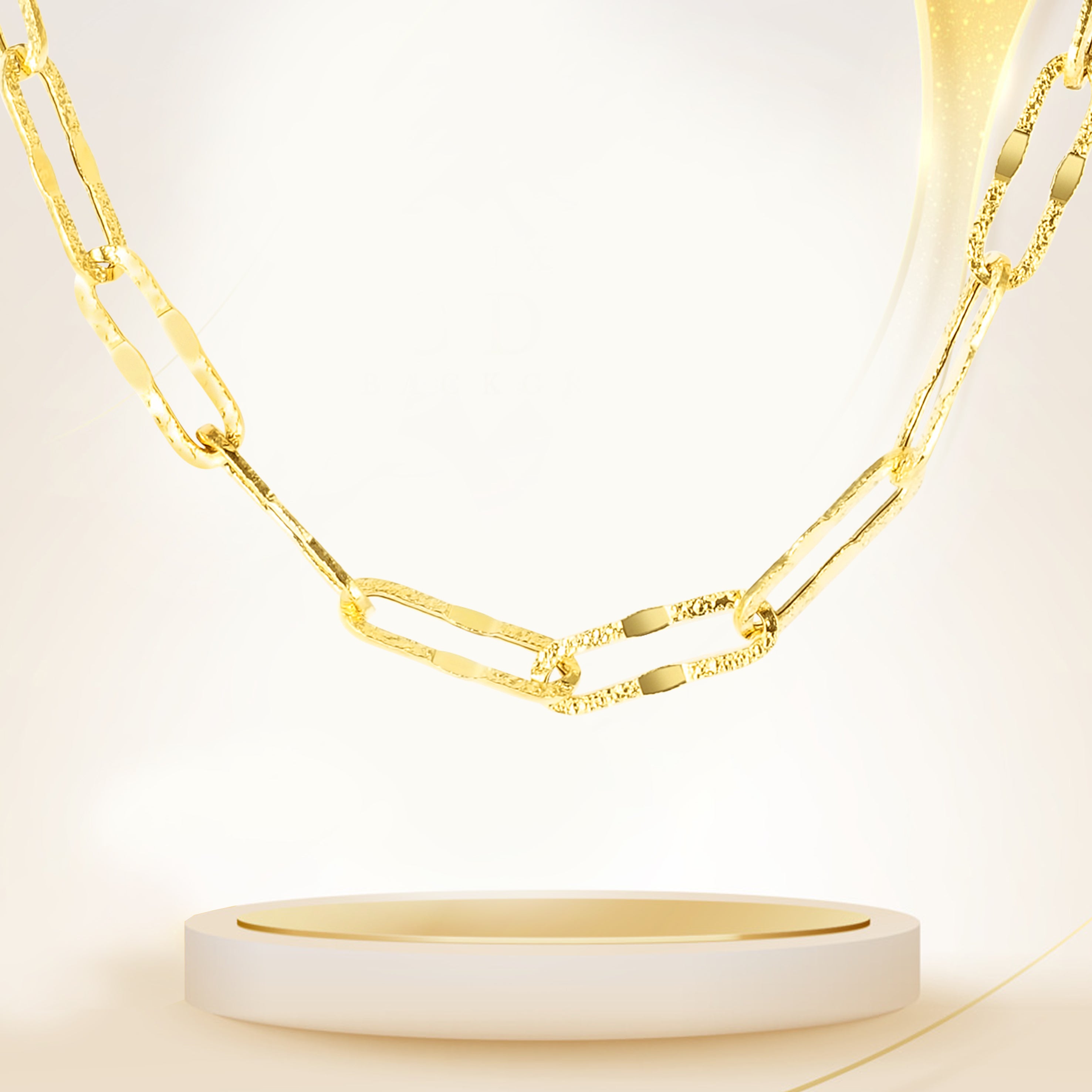 18K Pure Gold Linked Chain