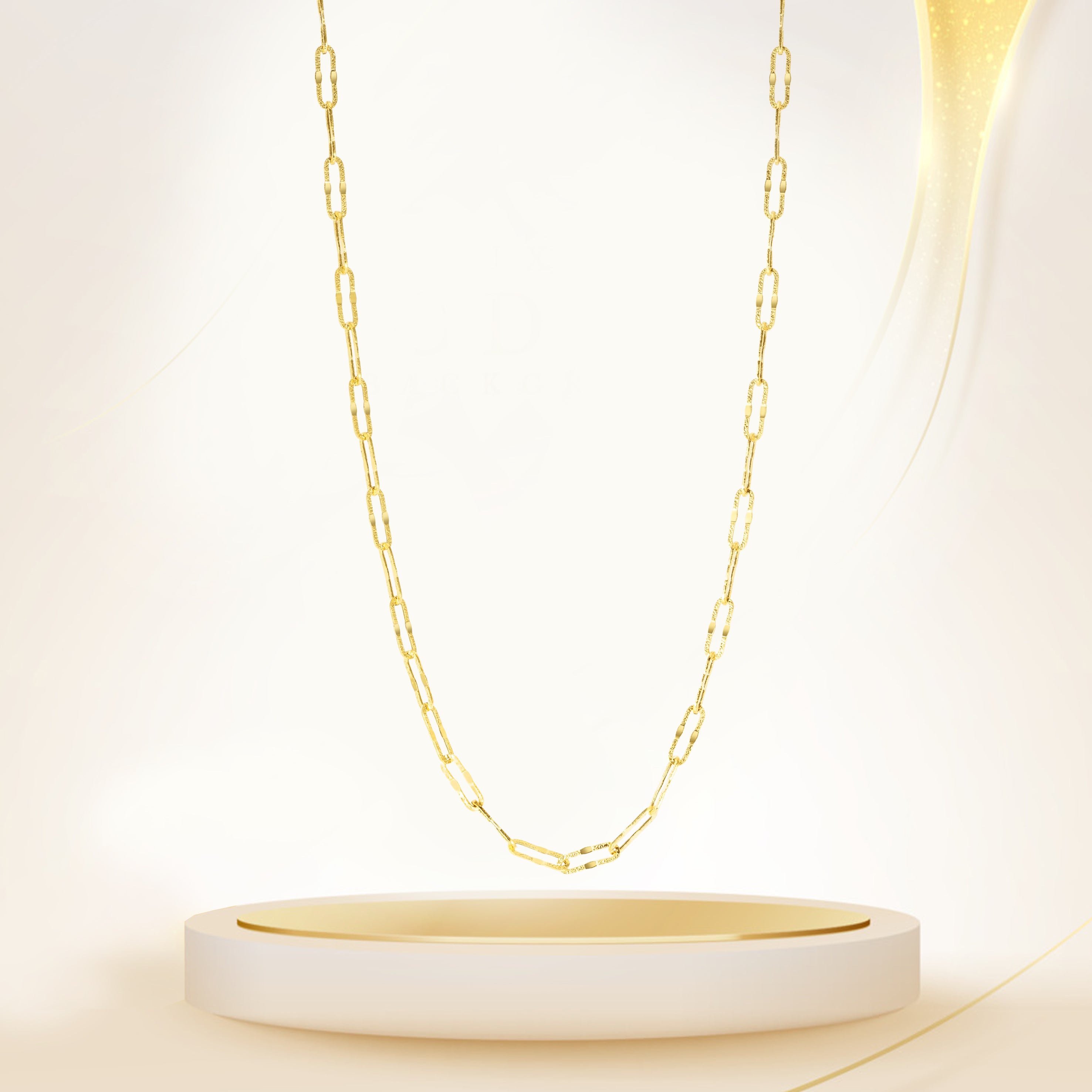 18K Pure Gold Linked Chain