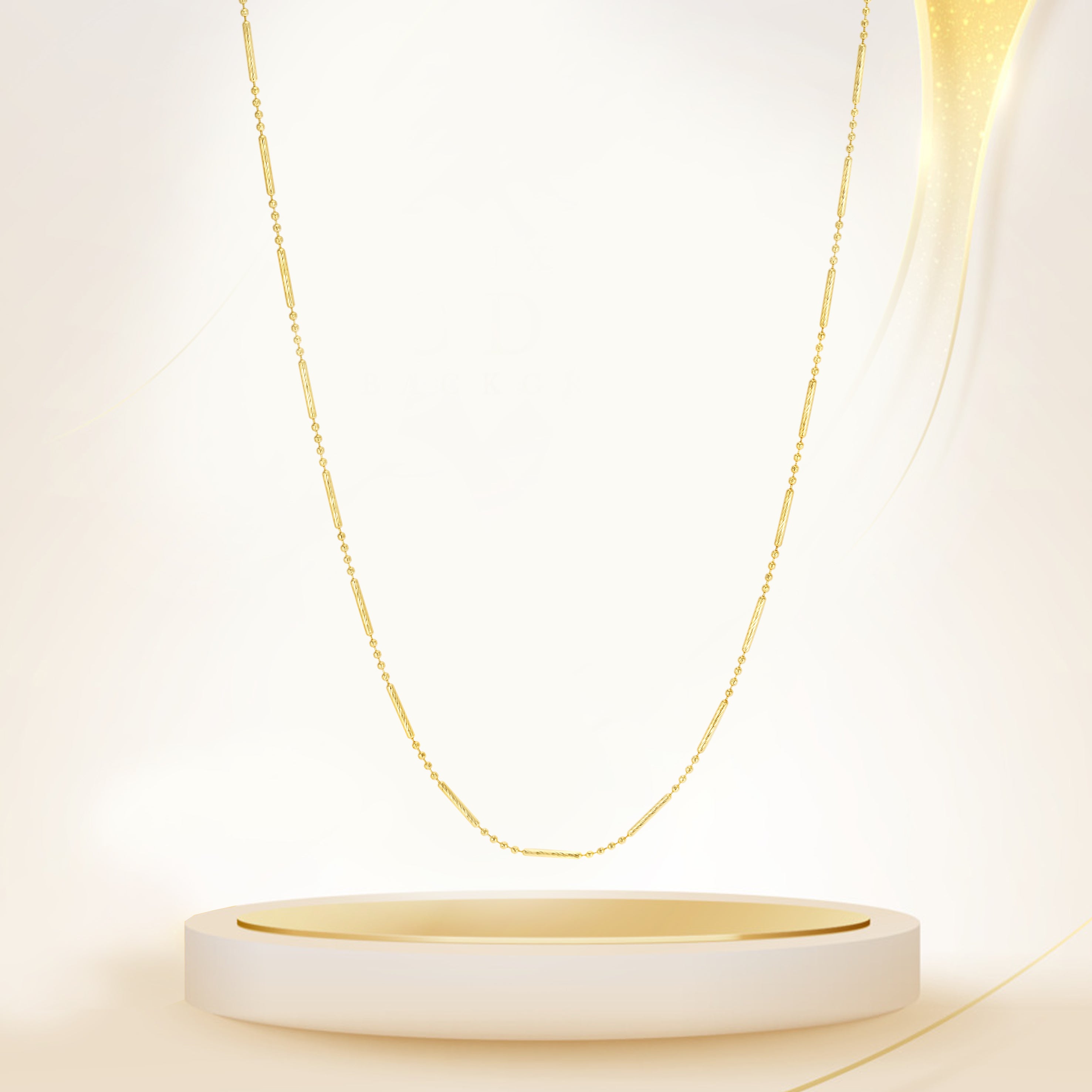 18K Pure Gold 1 Layer Seed Chain