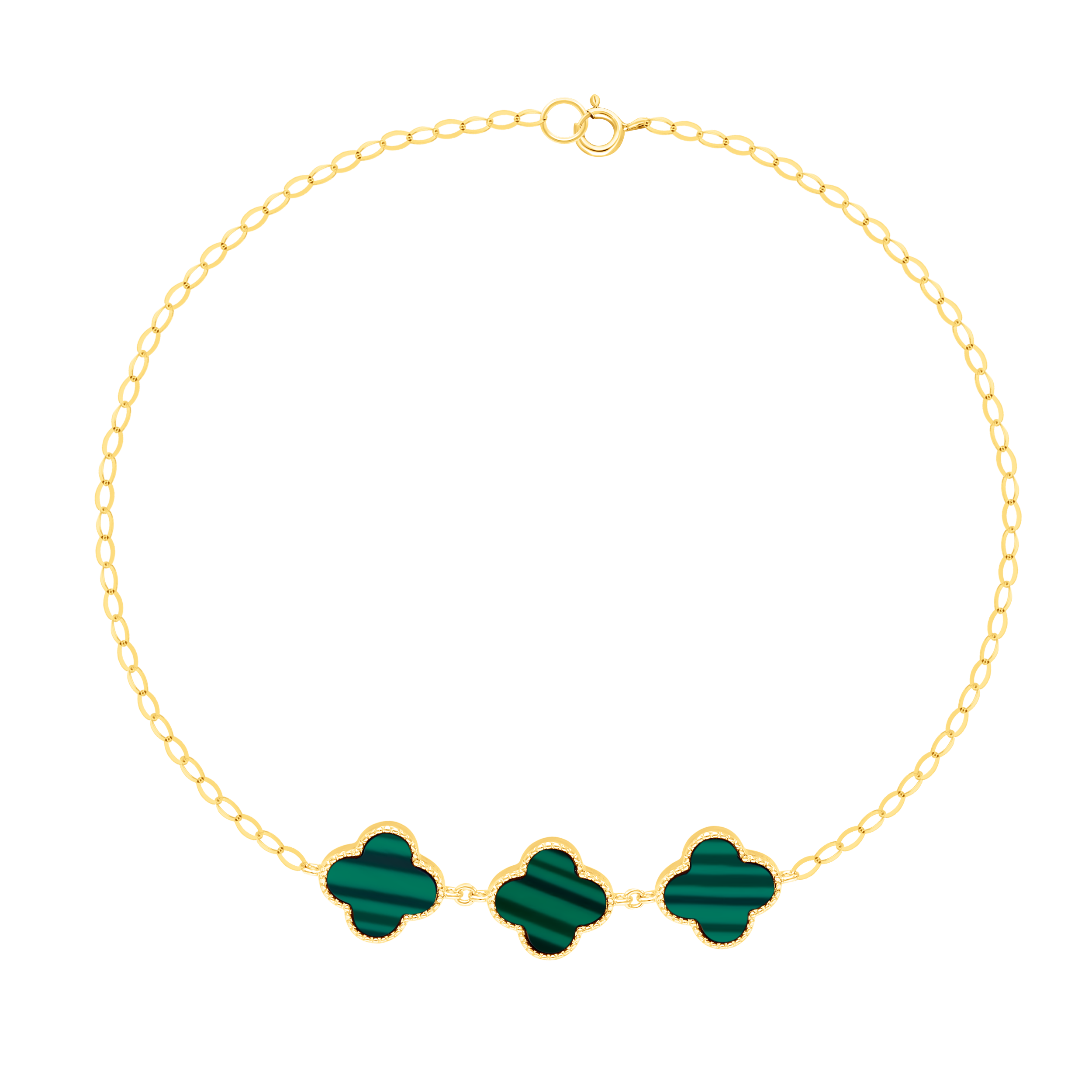 18K Pure Gold V.C Green Jewelry Set Talagold