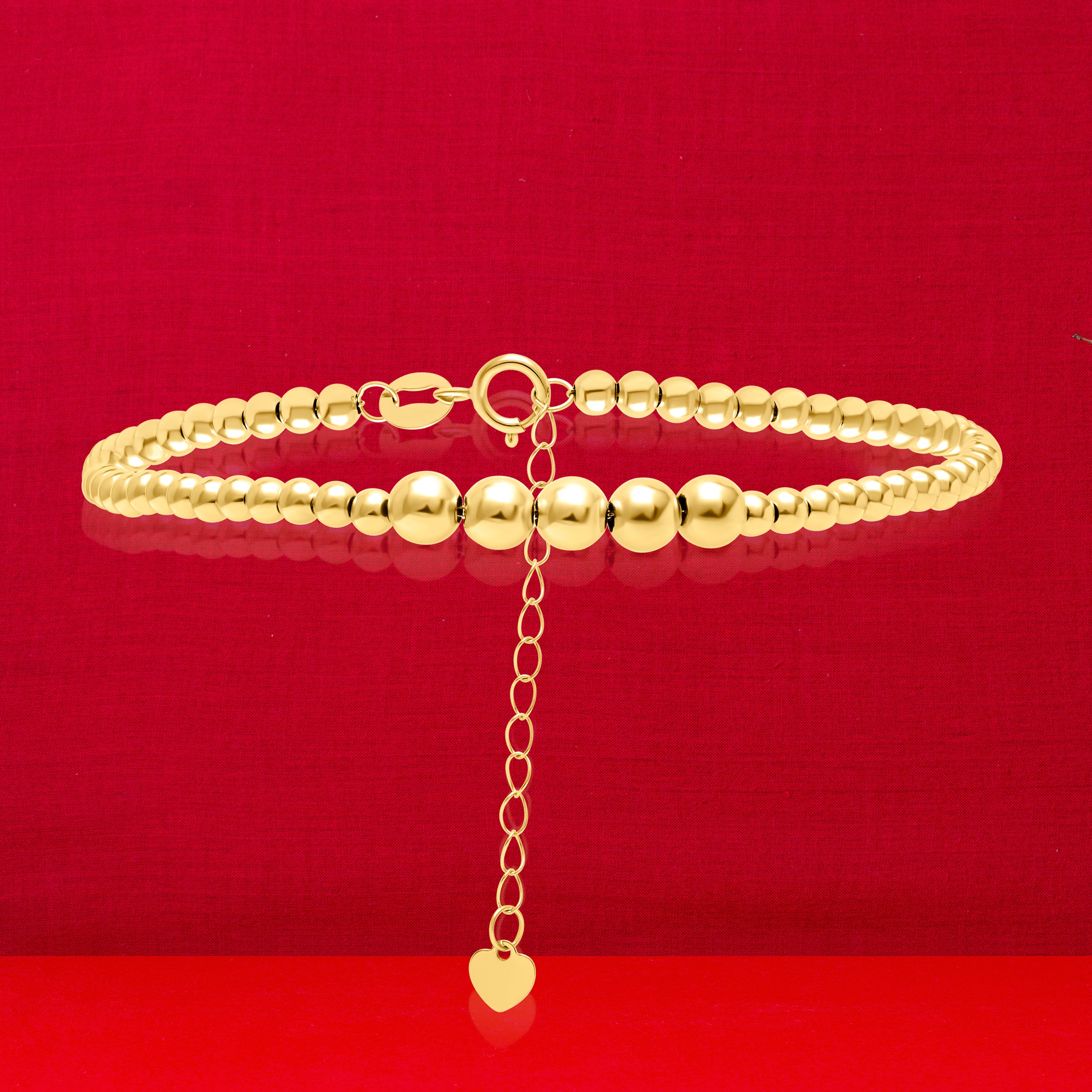 18K Pure Gold Seed Bracelet