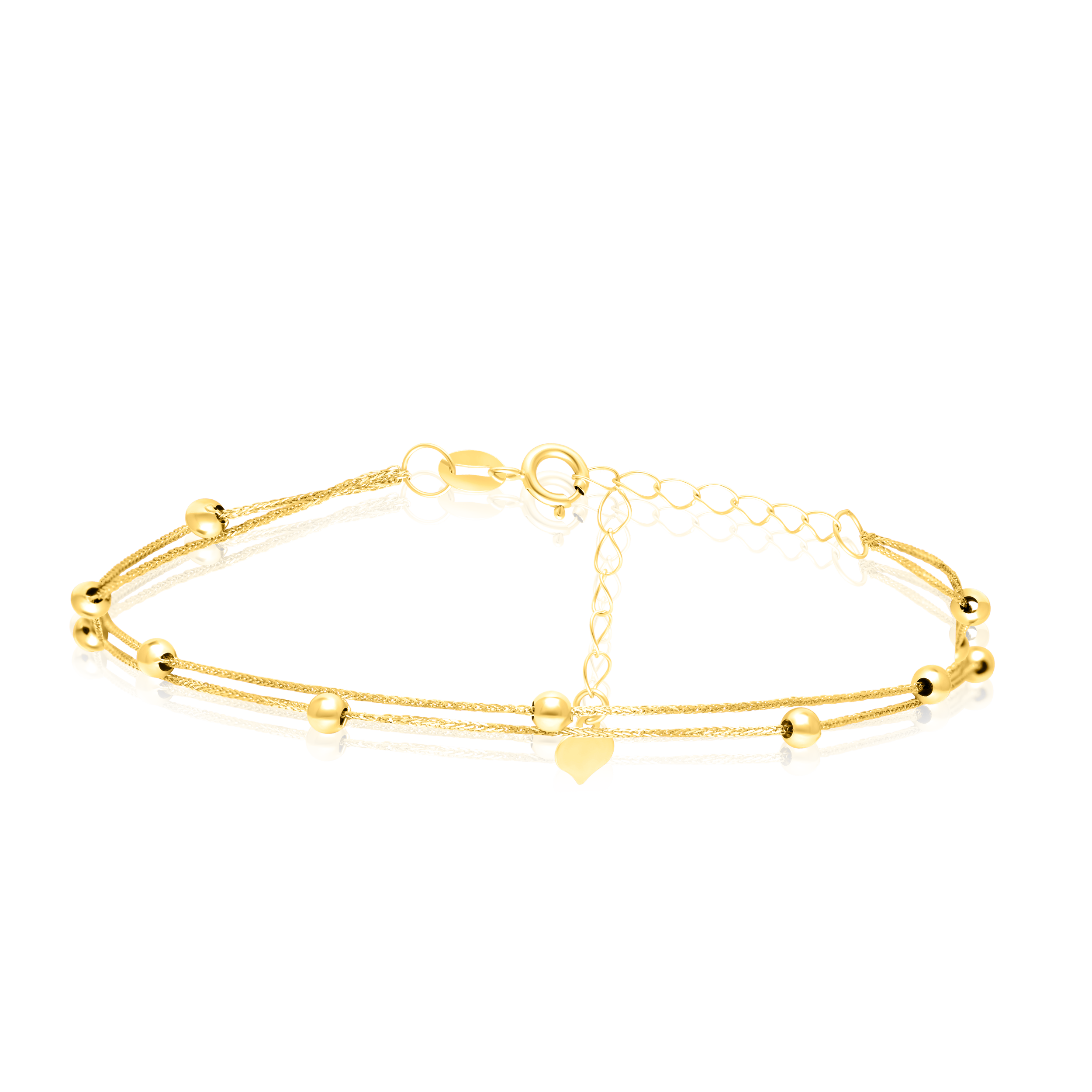 18K Pure Gold 2 Layer Seed Bracelet