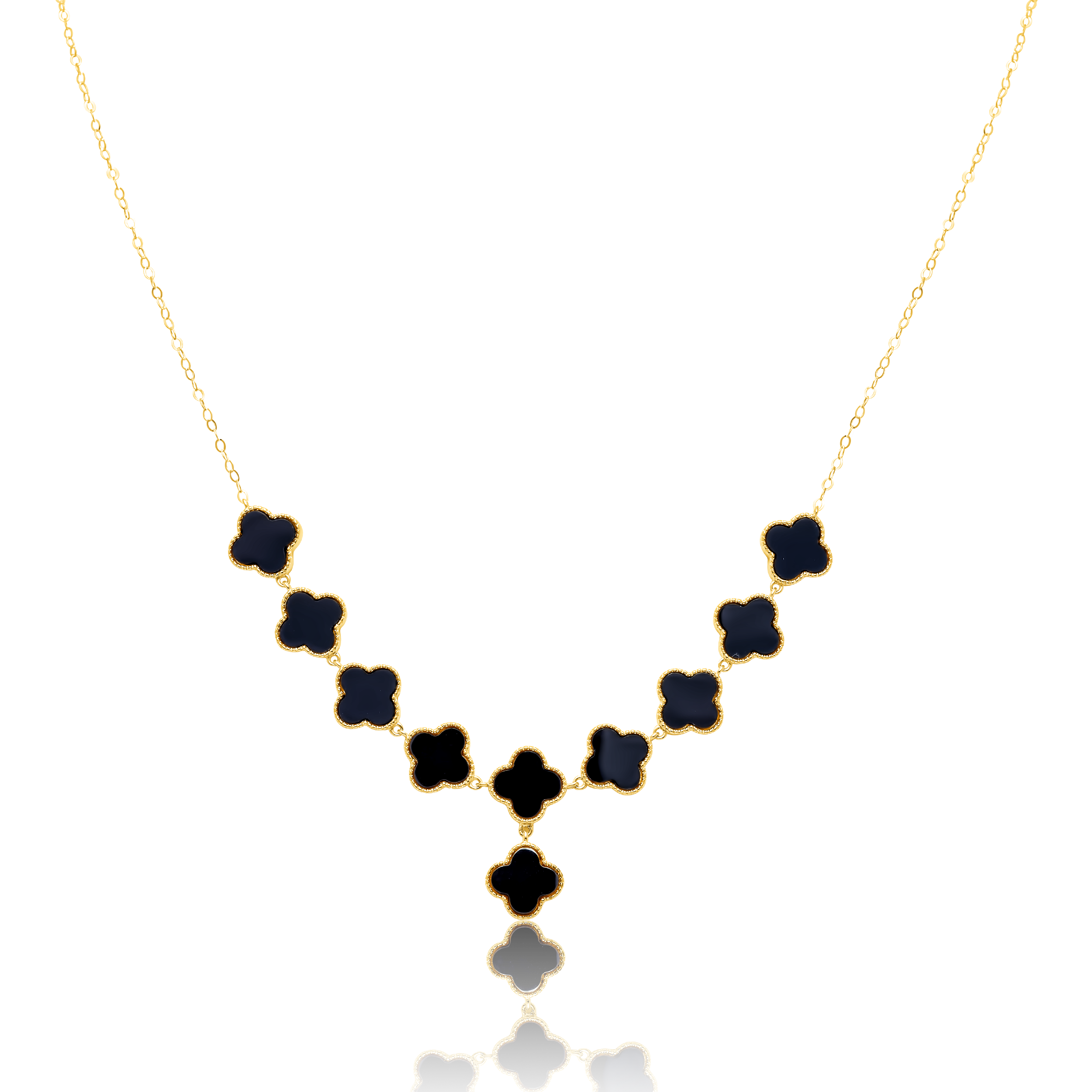 18K Pure Gold V.C Black Jewelry Set Talagold