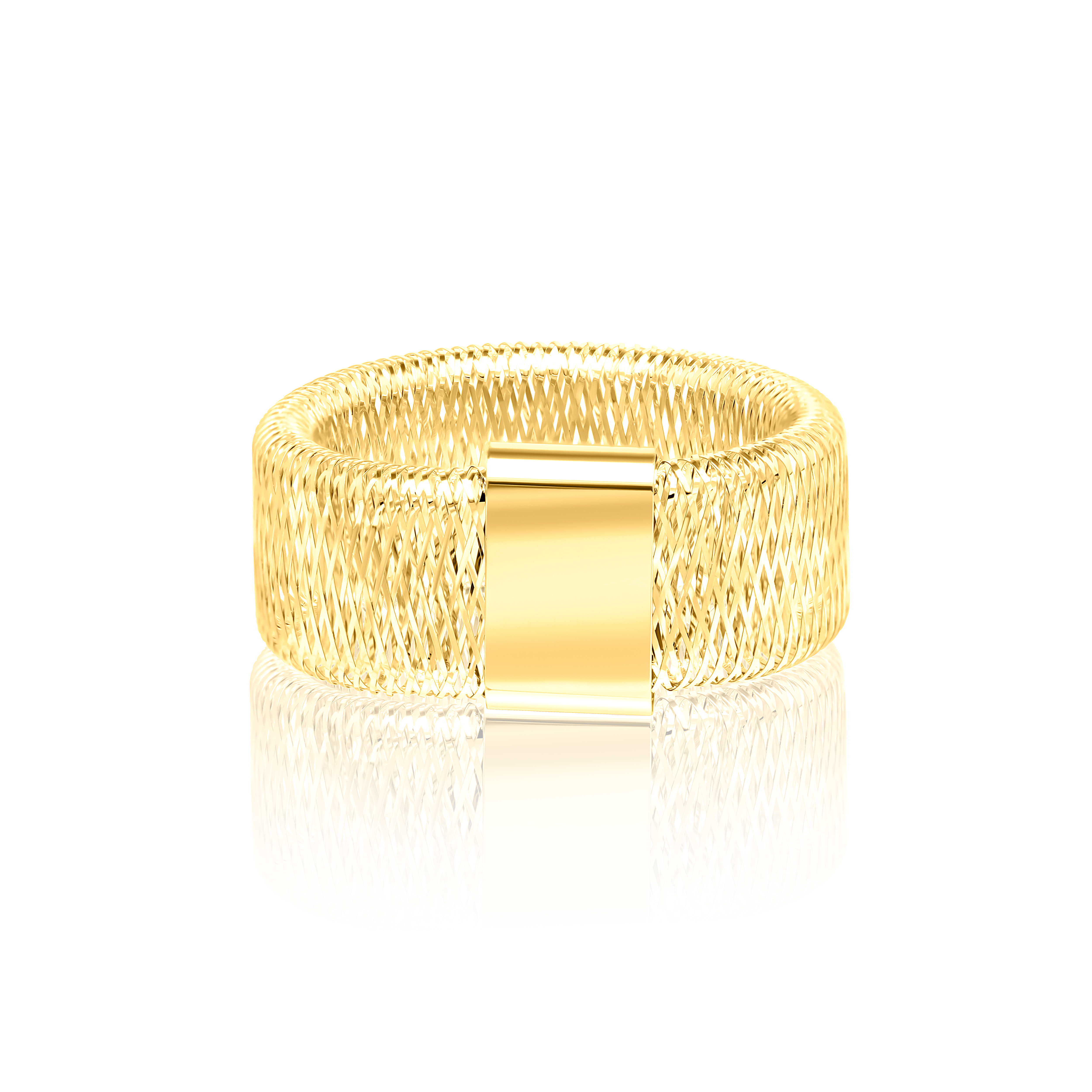 18K Real Gold Elastic Ring