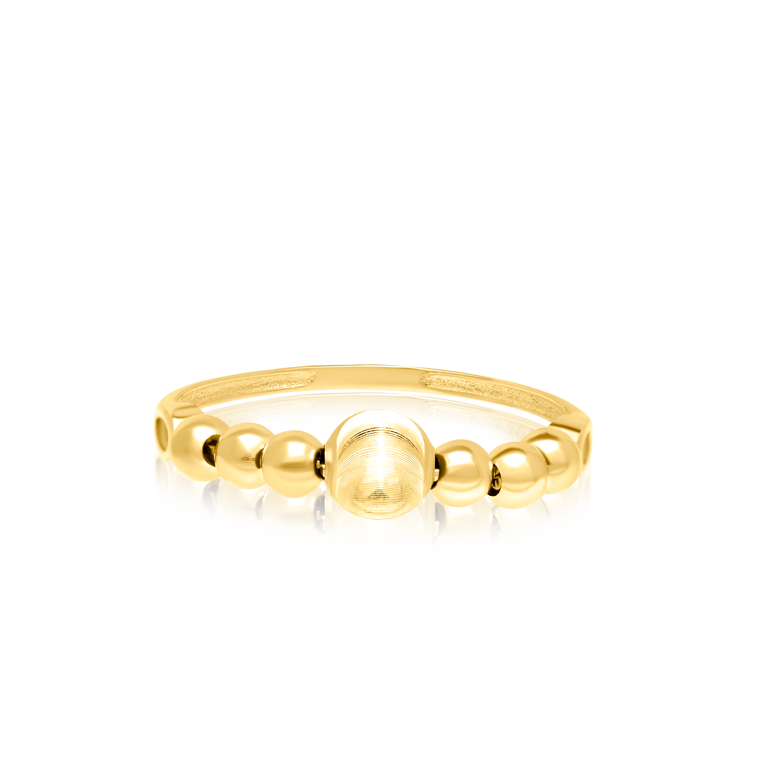 18K Pure Gold Seed Ring