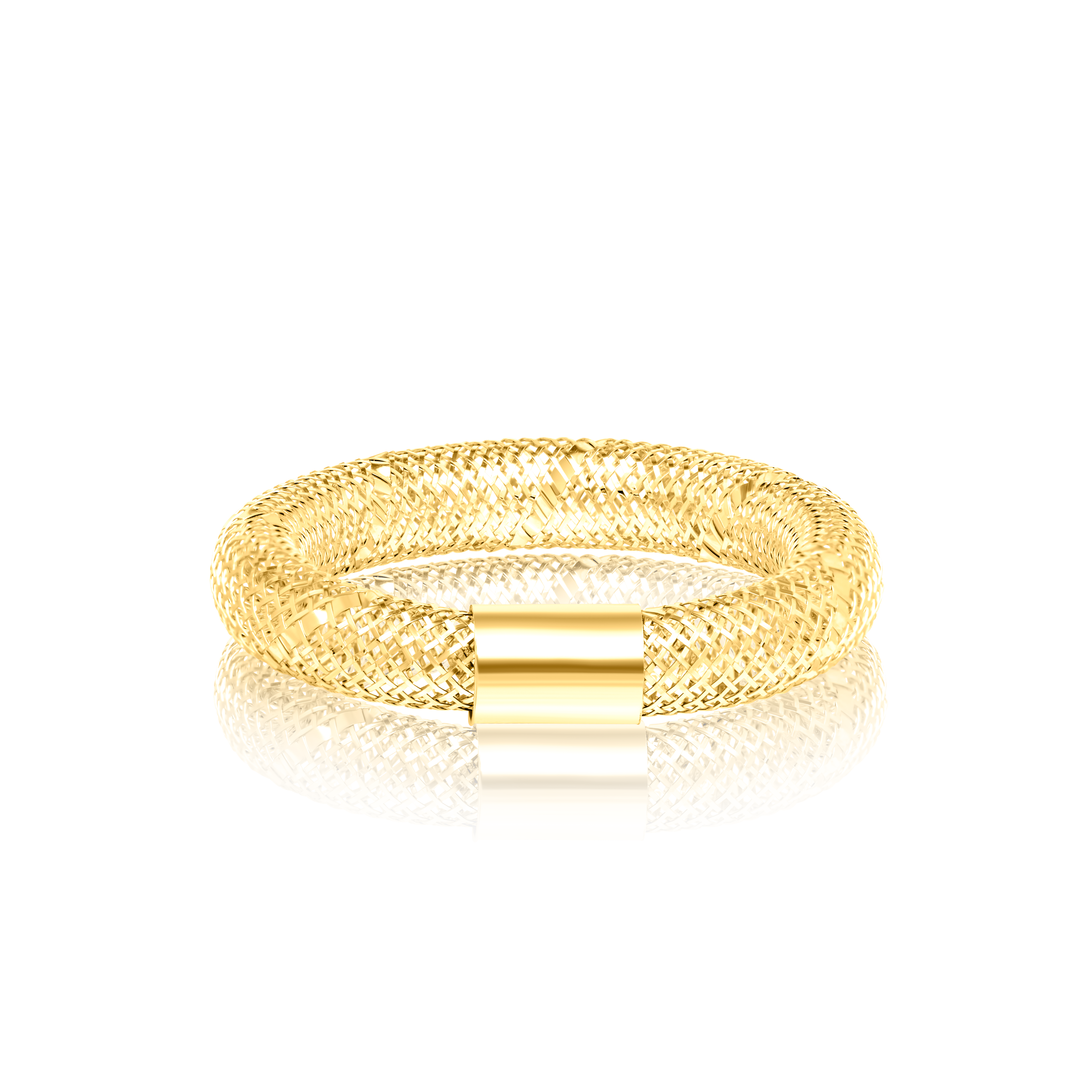 18K Pure Gold Elastic Ring