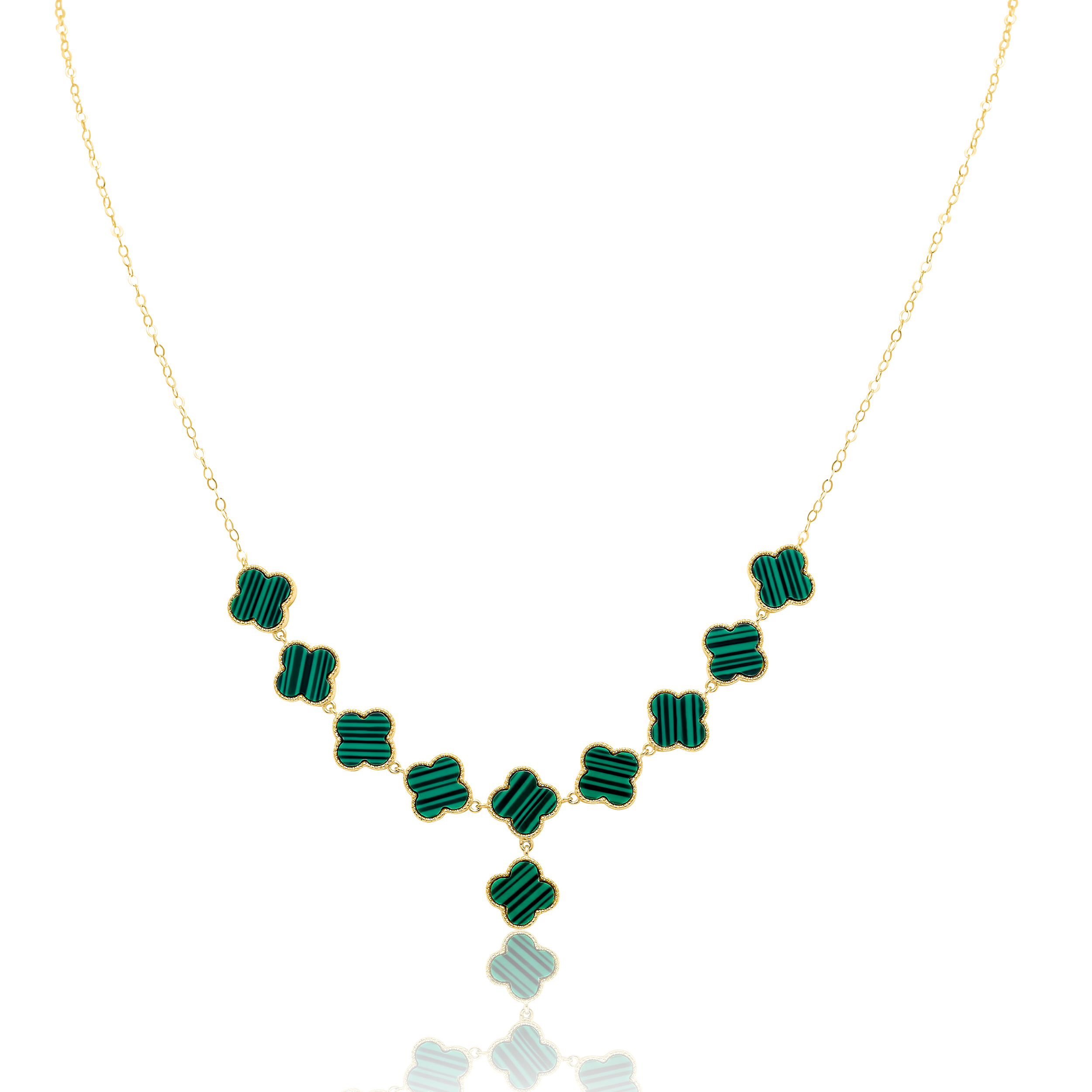 18K Pure Gold V.C Green Jewelry Set Talagold