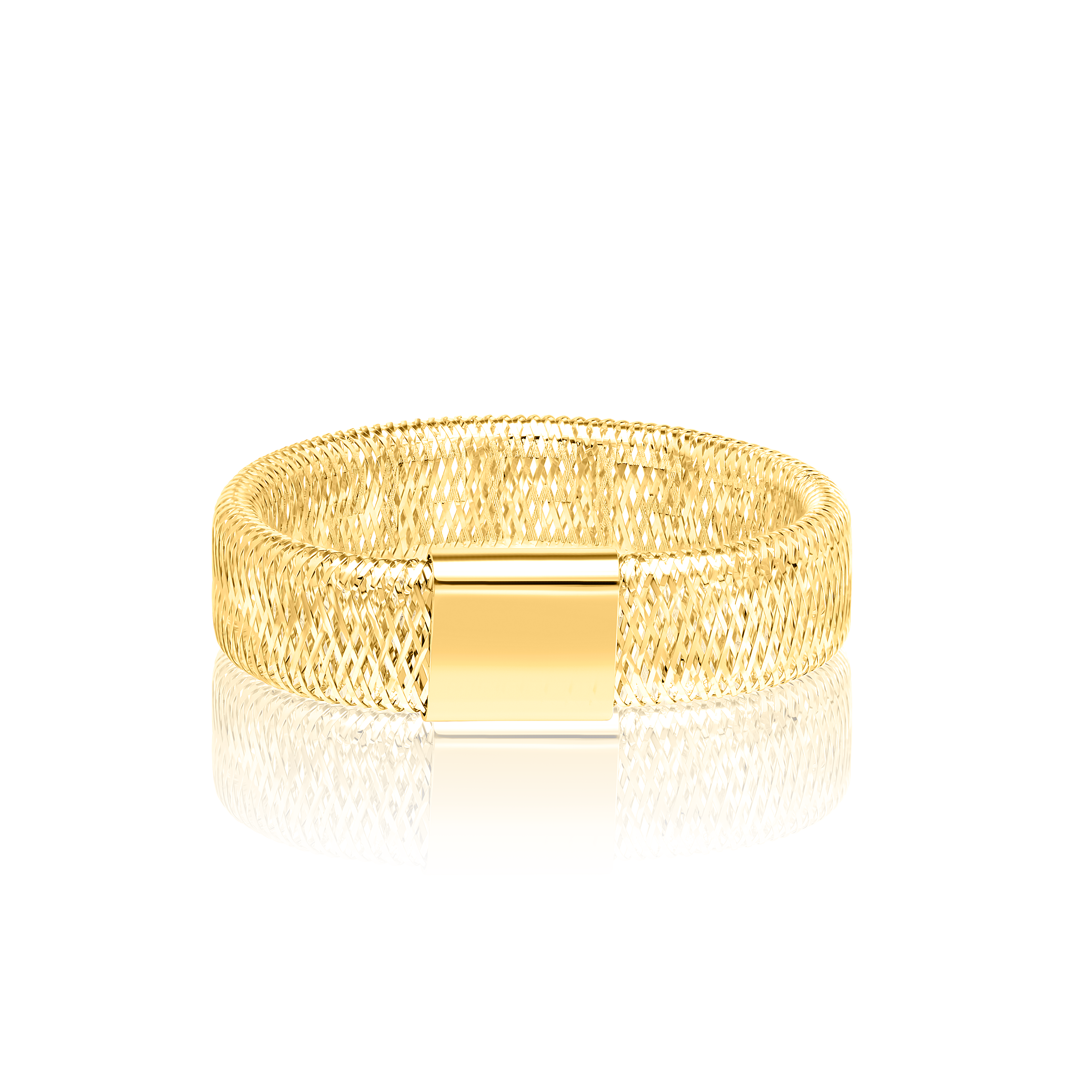 18K Pure Gold Elastic Ring