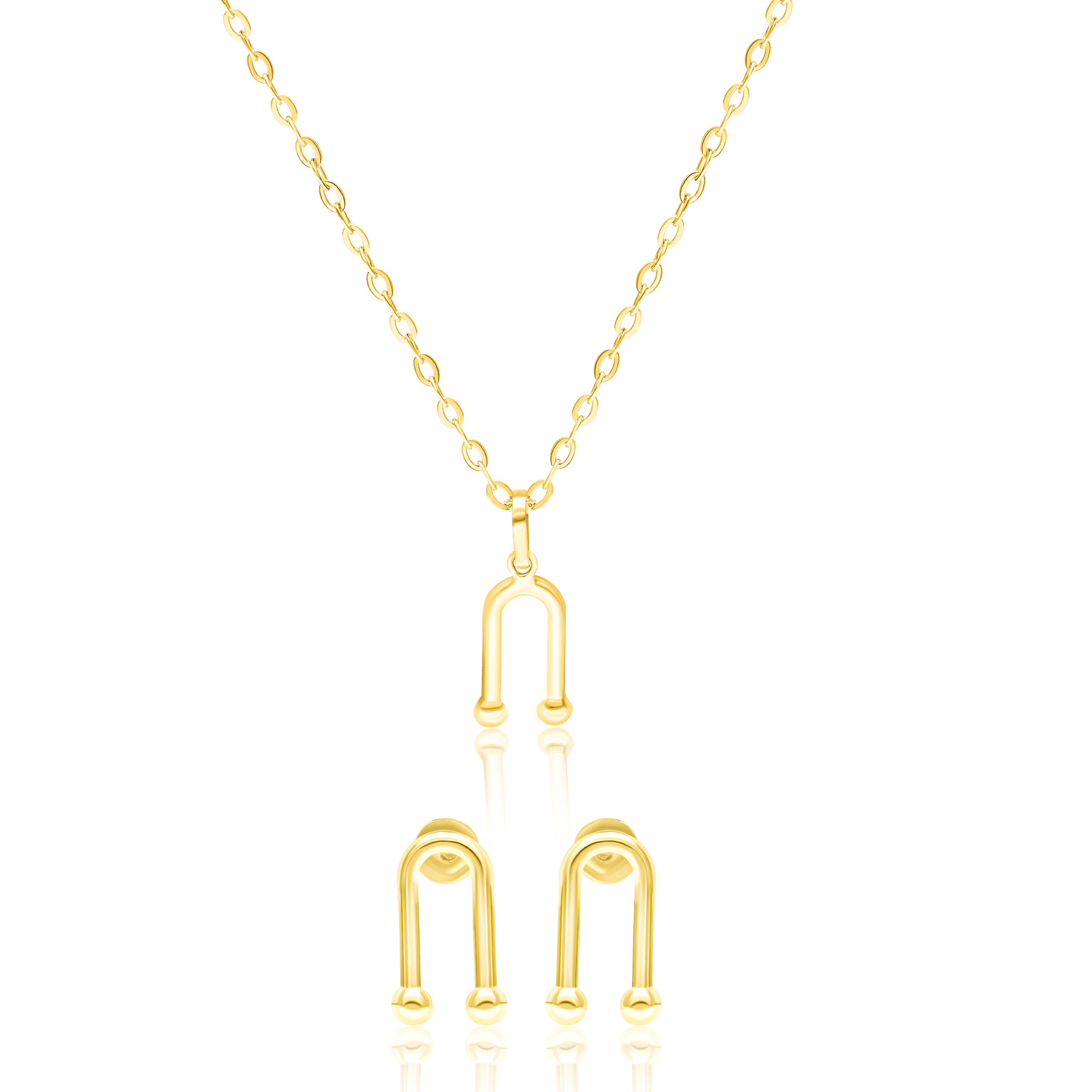 18K Pure Gold Jewelry Set Talagold