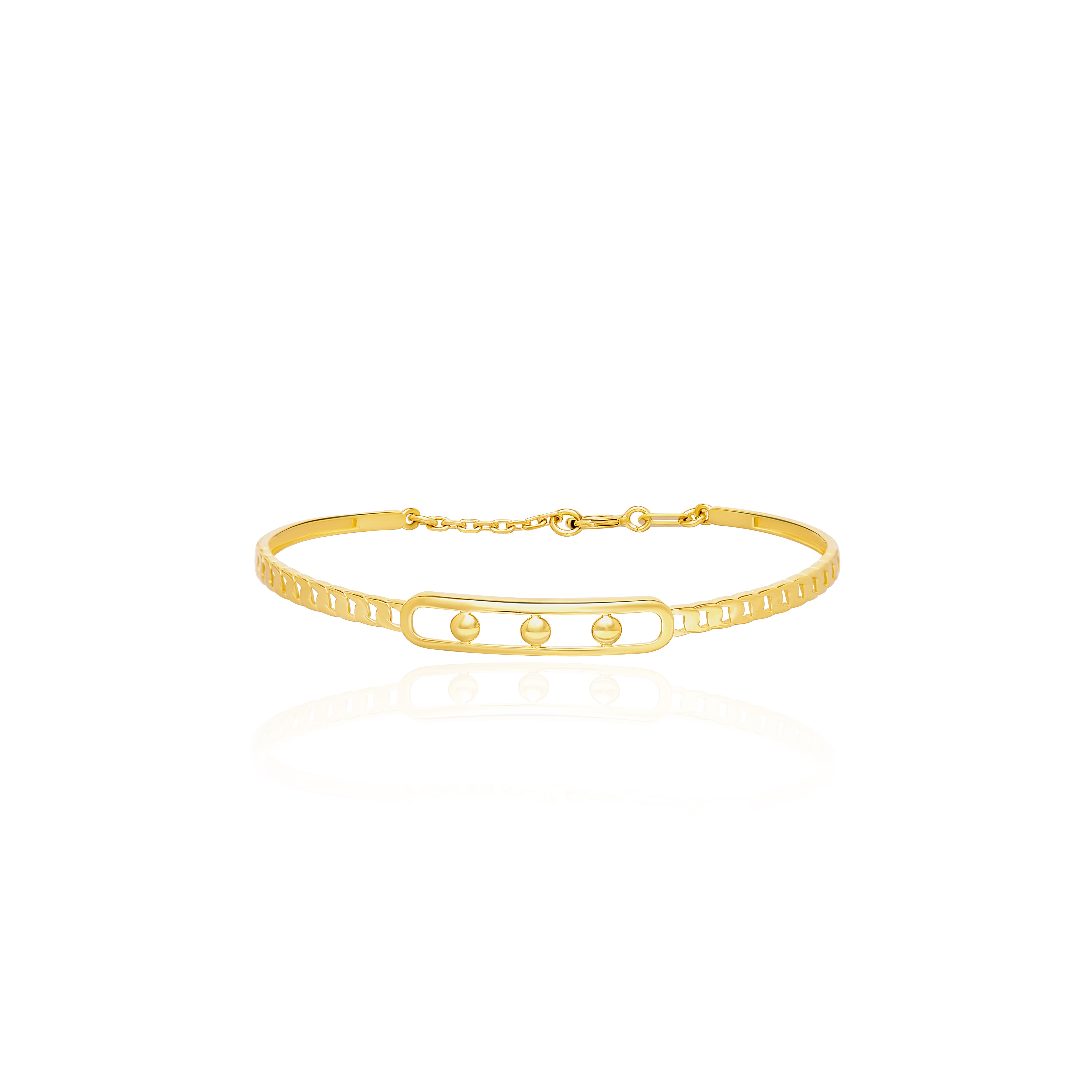 18K Pure Gold Kids Bangle Talagold