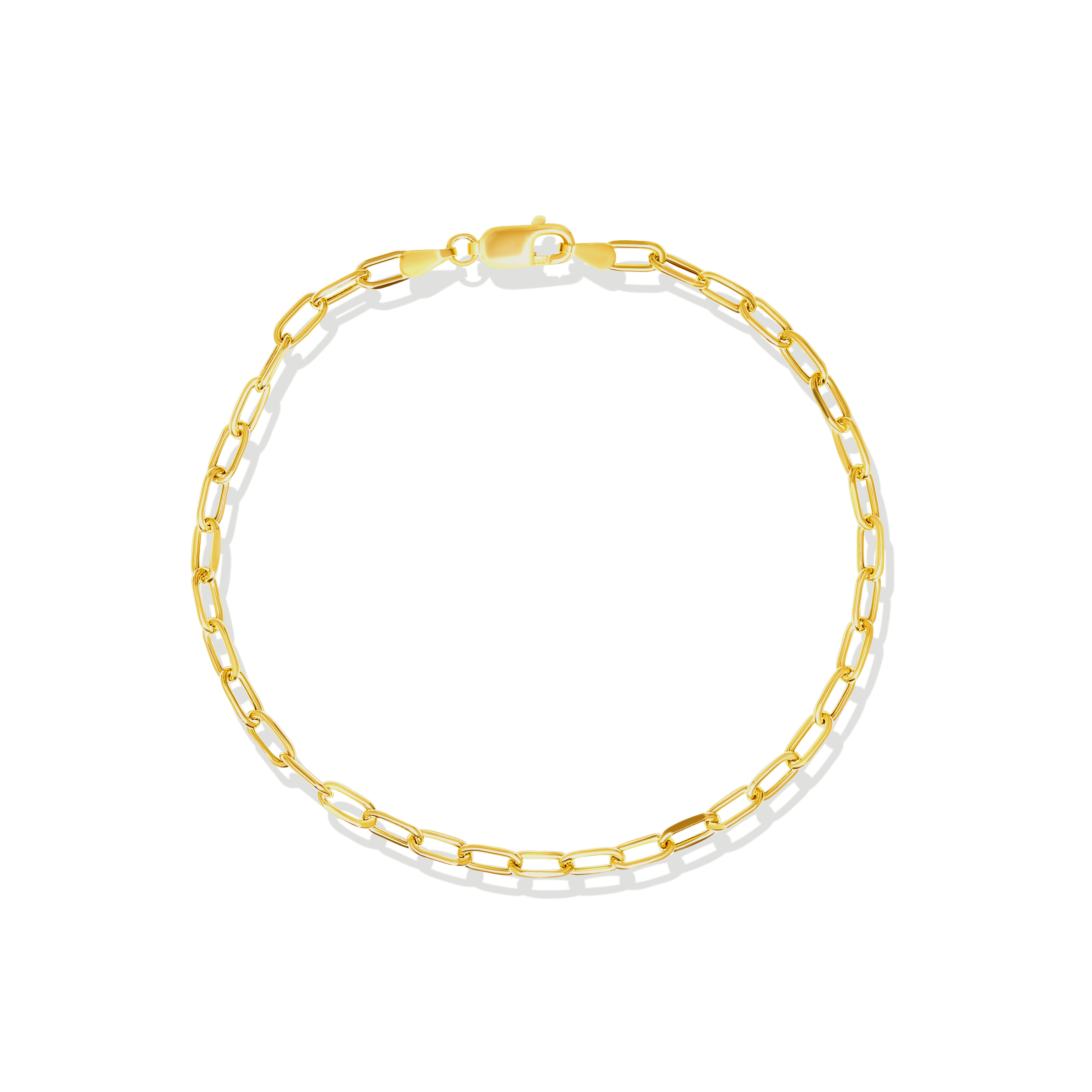 18K Pure Gold Linked Bracelet