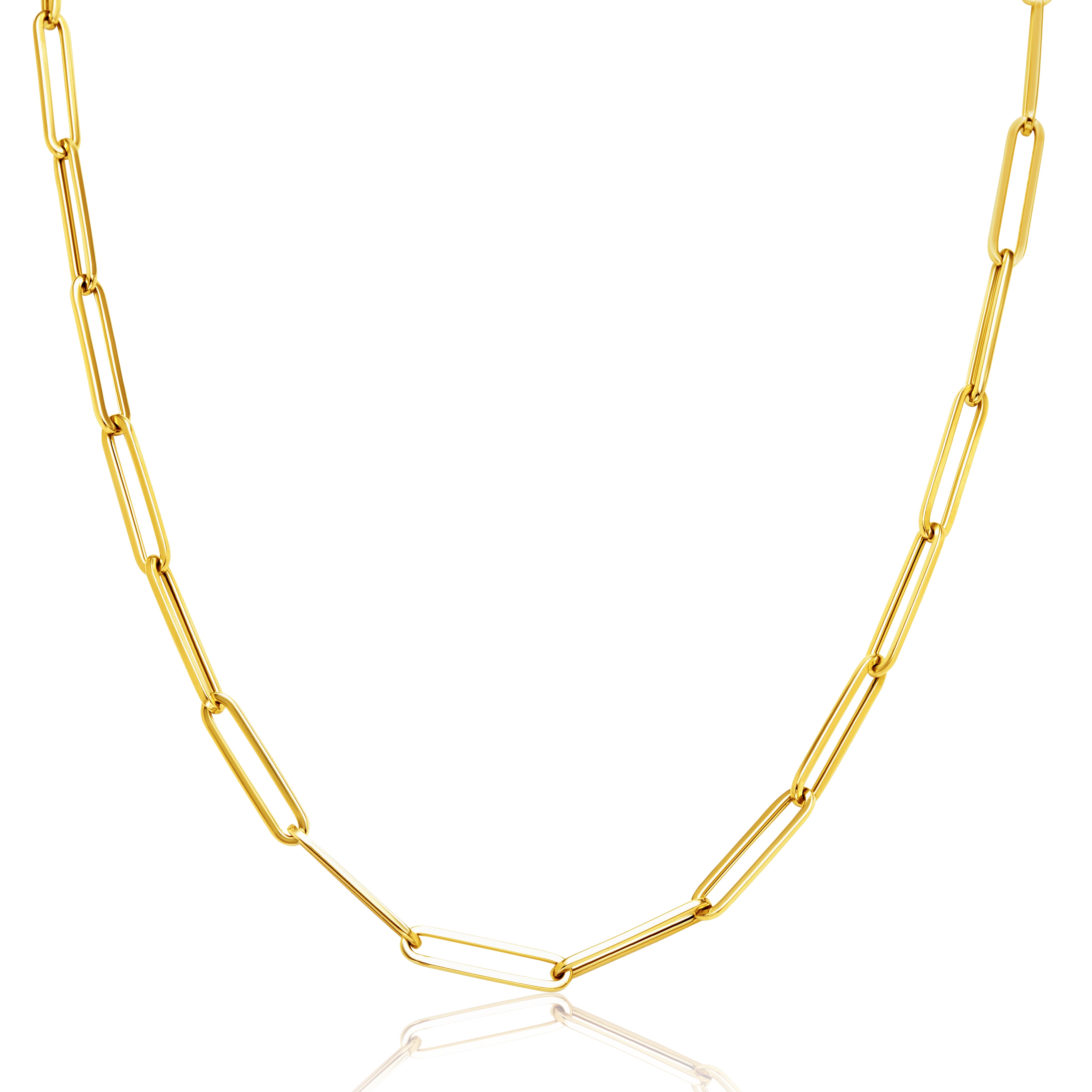 18K Pure Gold Linked Chain Talagold