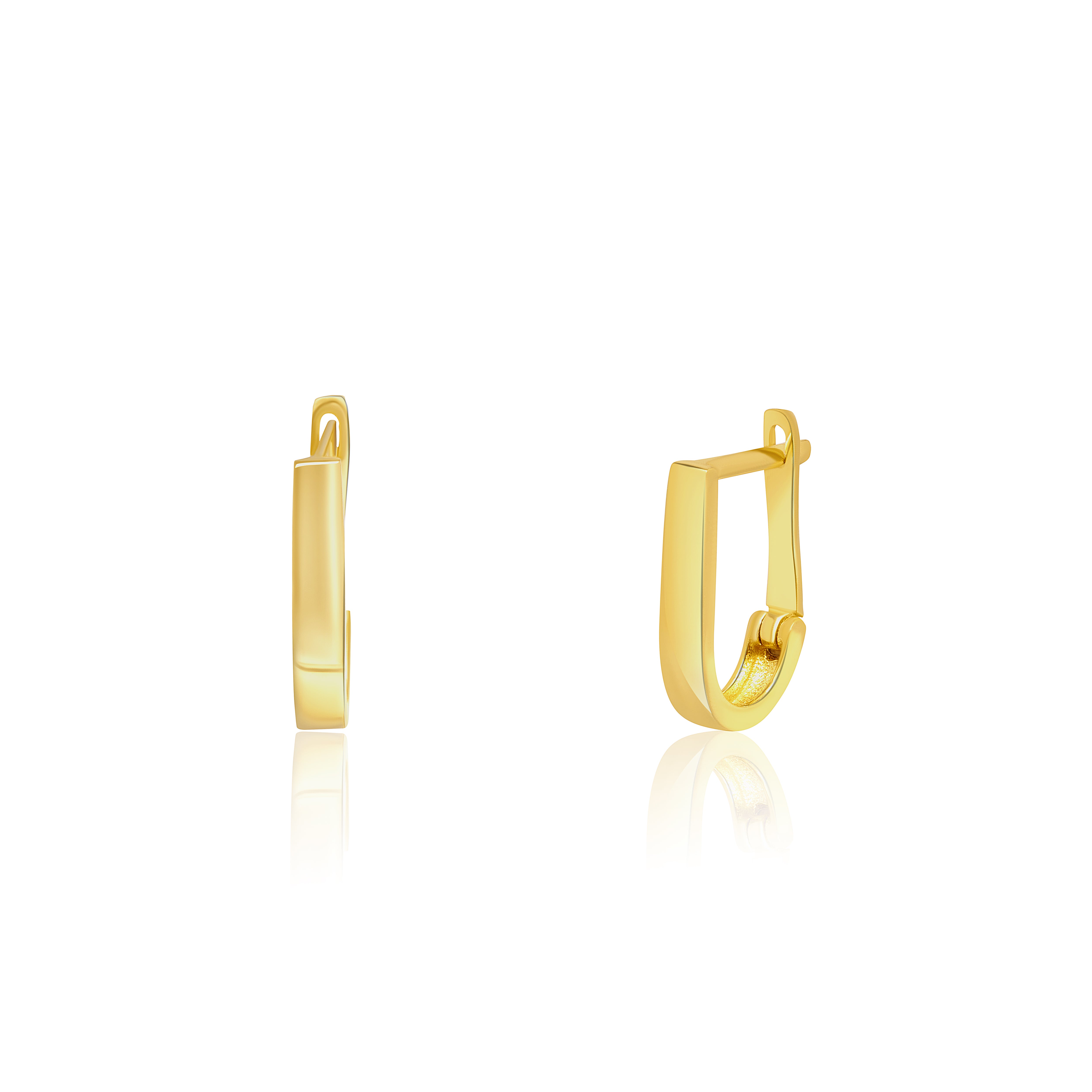 18K Pure Gold Clip Earring Set Talagold