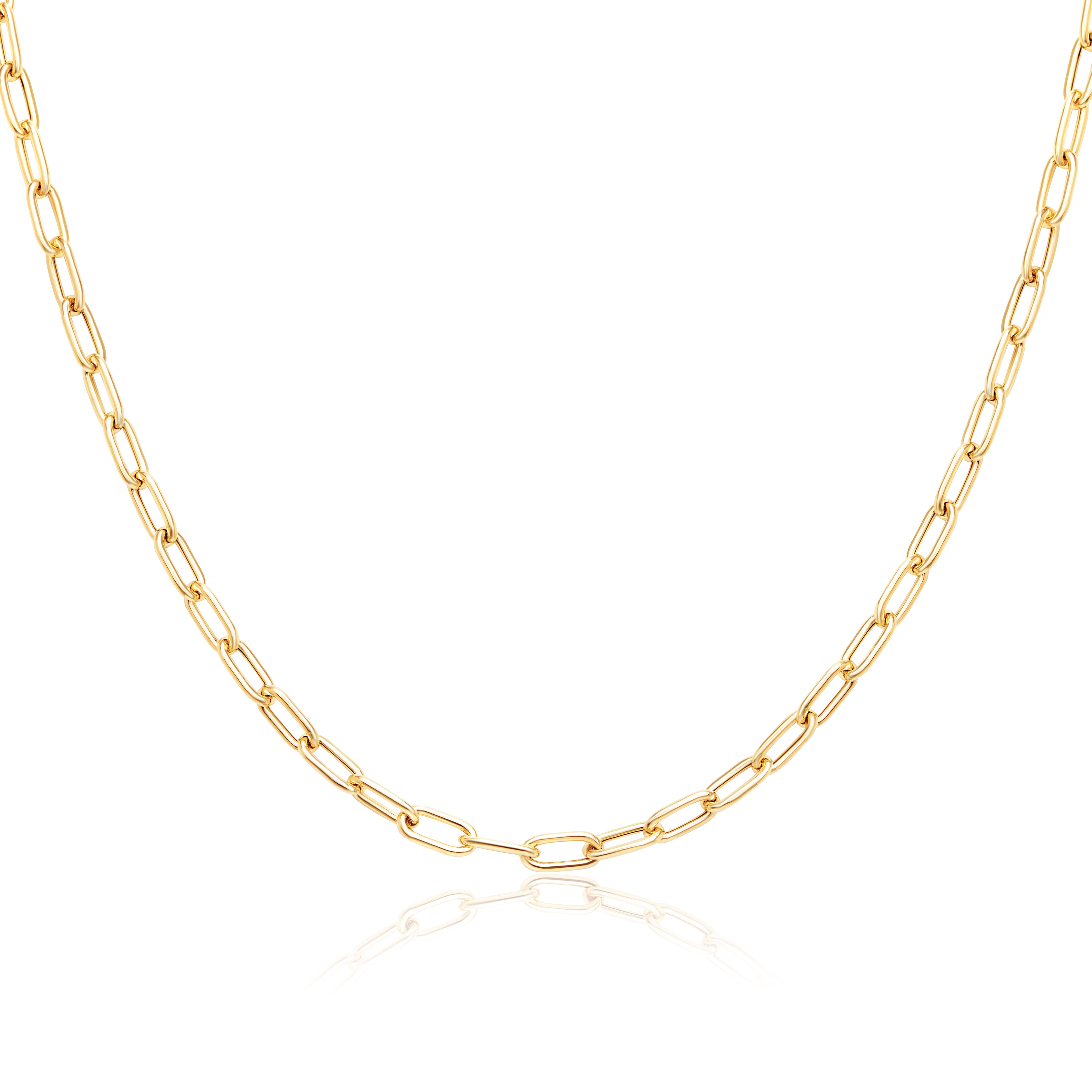 18K Pure Gold Linked Chain
