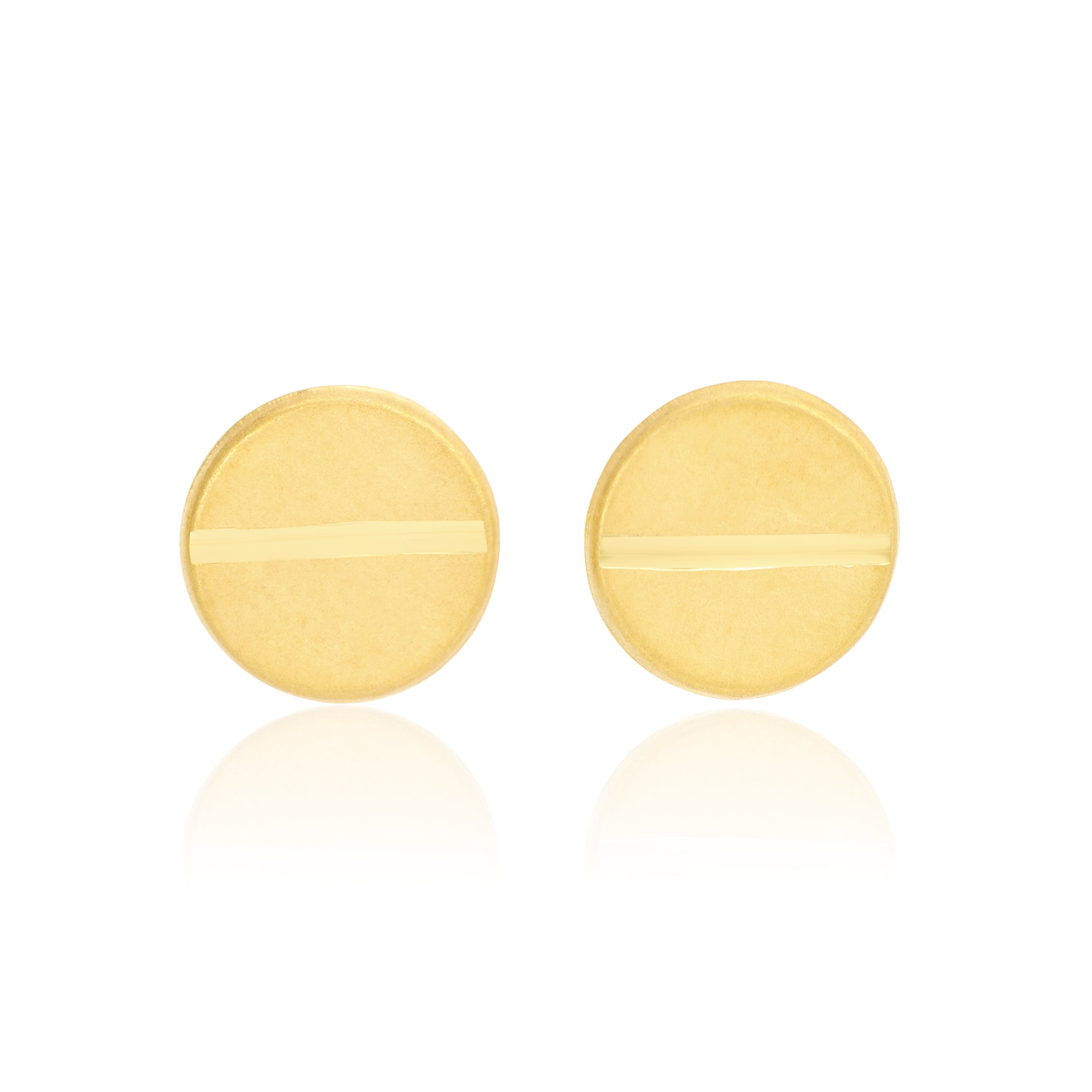 18K Pure Gold Elegant Earrings