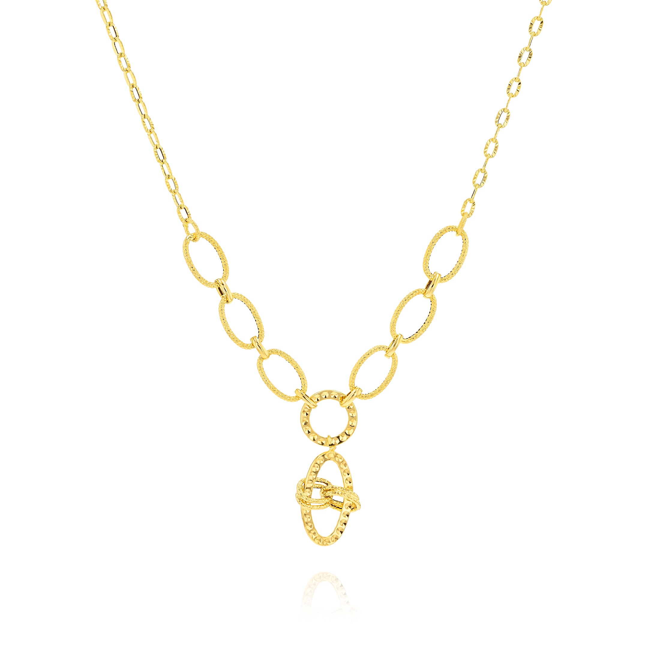 18K Pure Gold Linked Jewelry Set