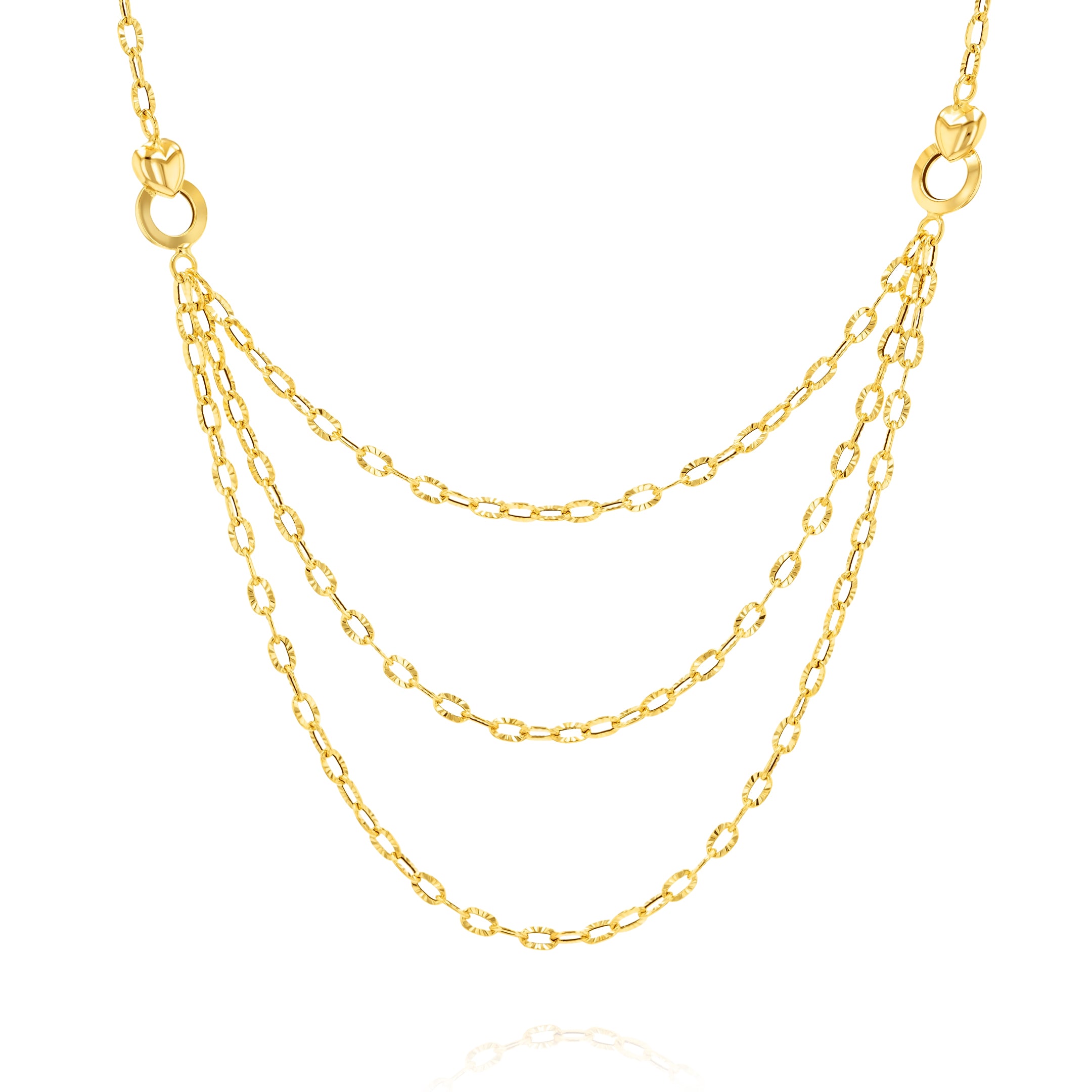 18K Pure Gold Thin Layer Jewelry Set