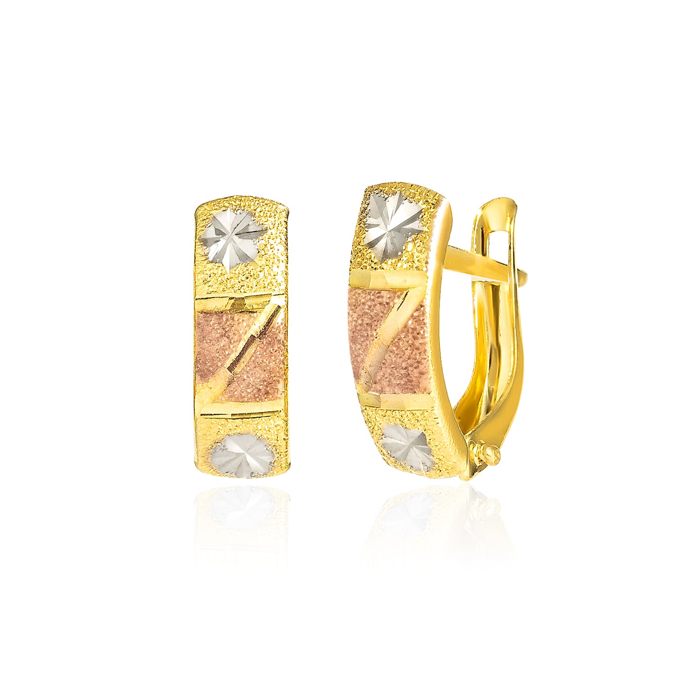 18K Pure Gold Clip Jewelry Set