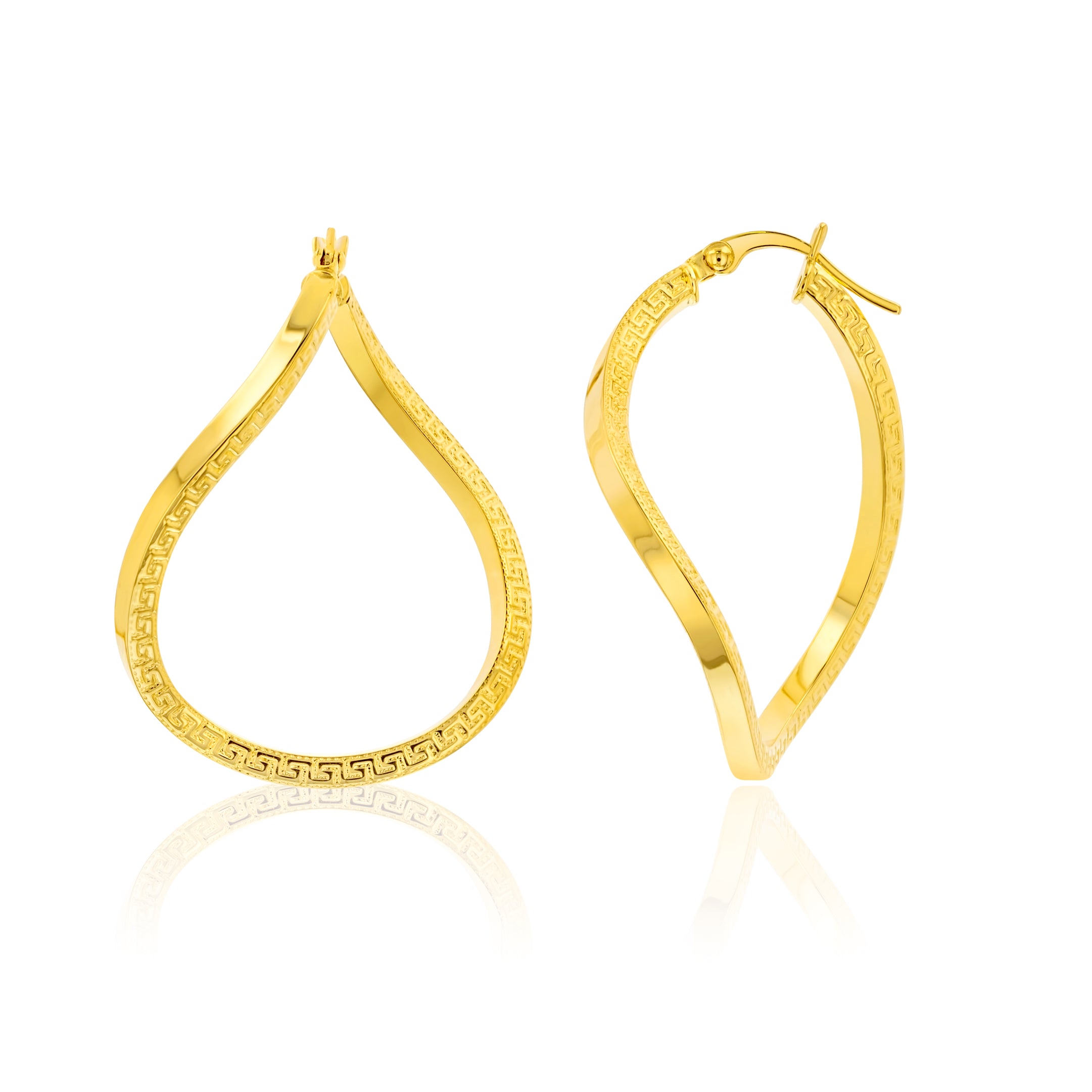 18K Pure Gold Twisted Jewelry Set