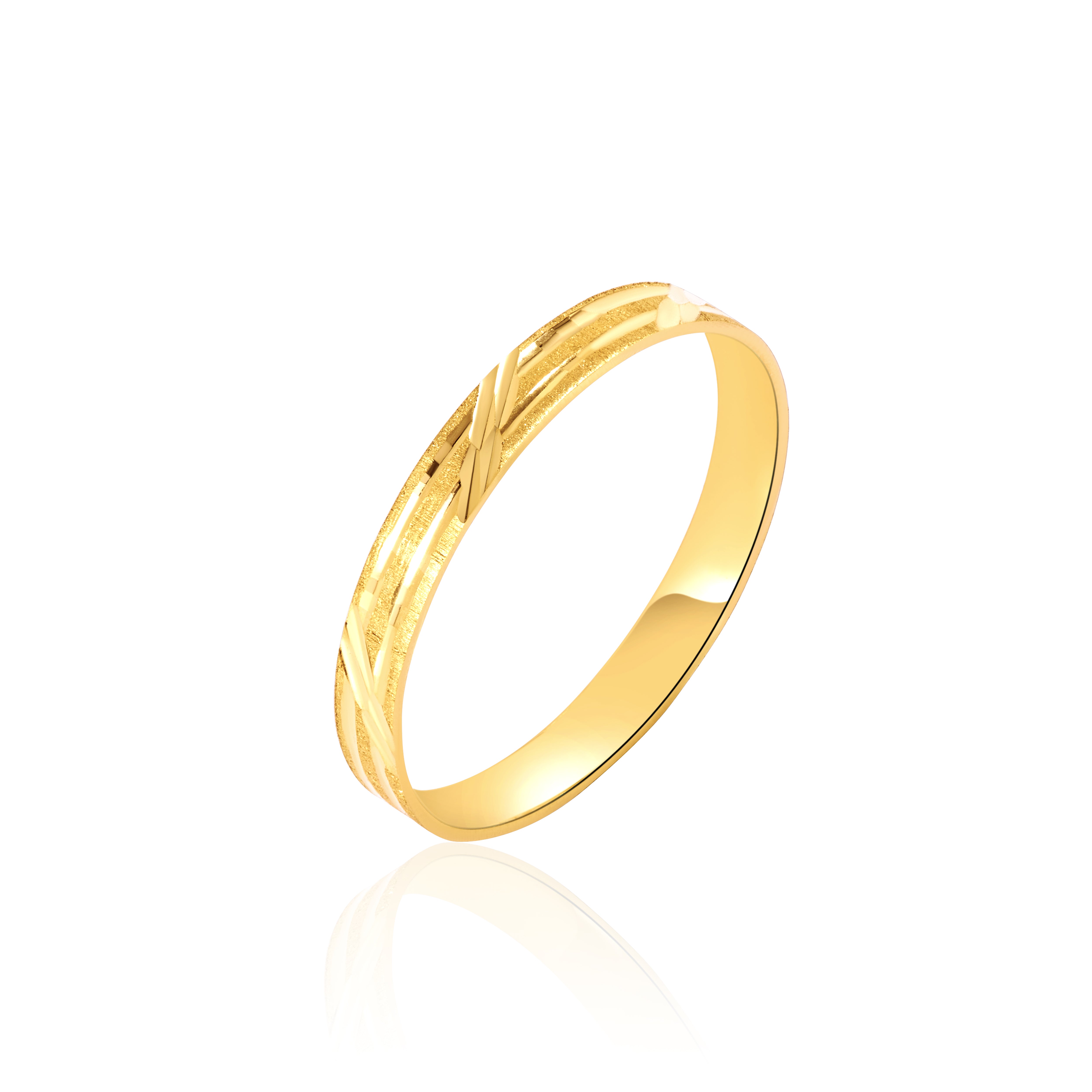 18K Pure Gold Round Ring Talagold