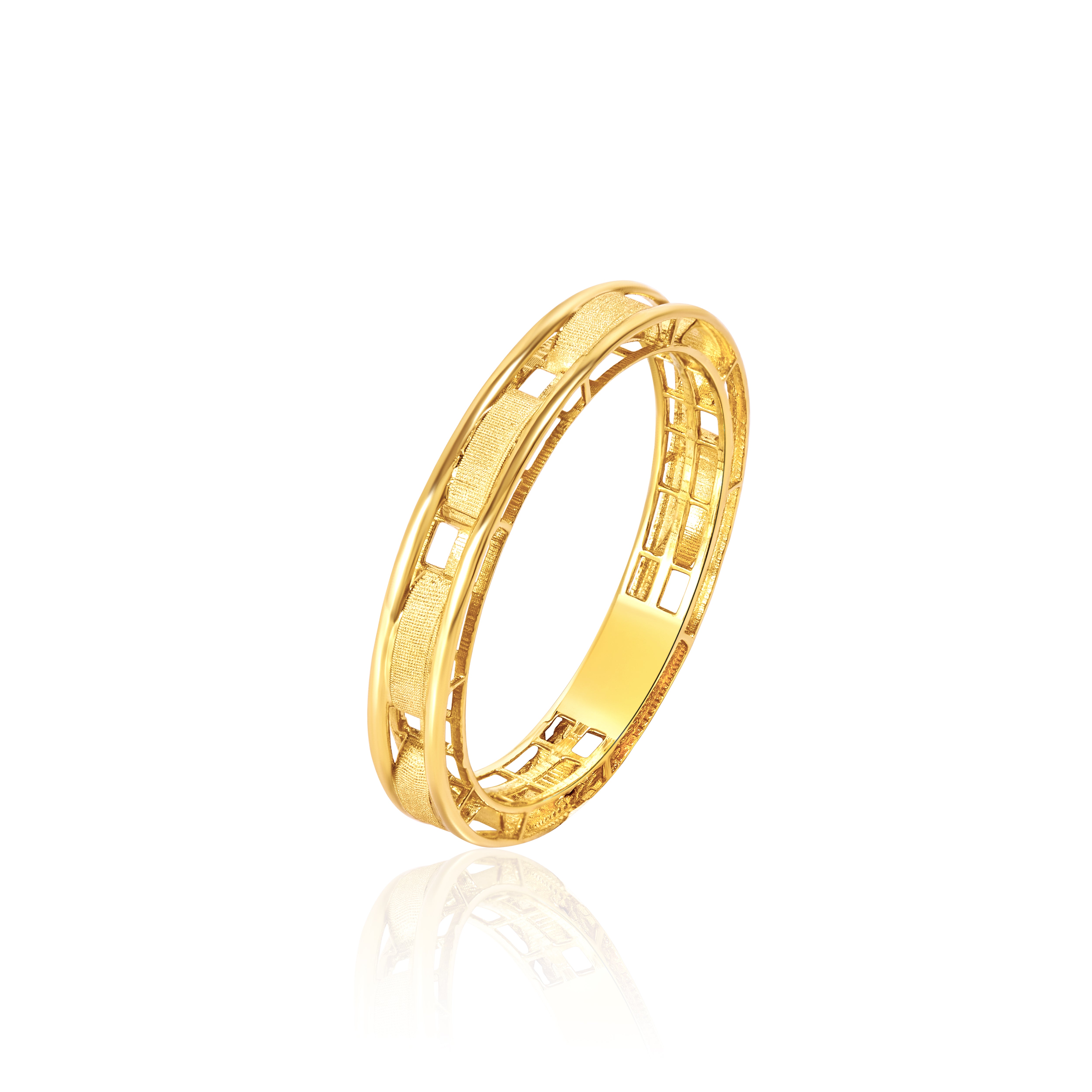 Pure Gold Latest Rings 18K Pure Gold Elegant Ring Talagold