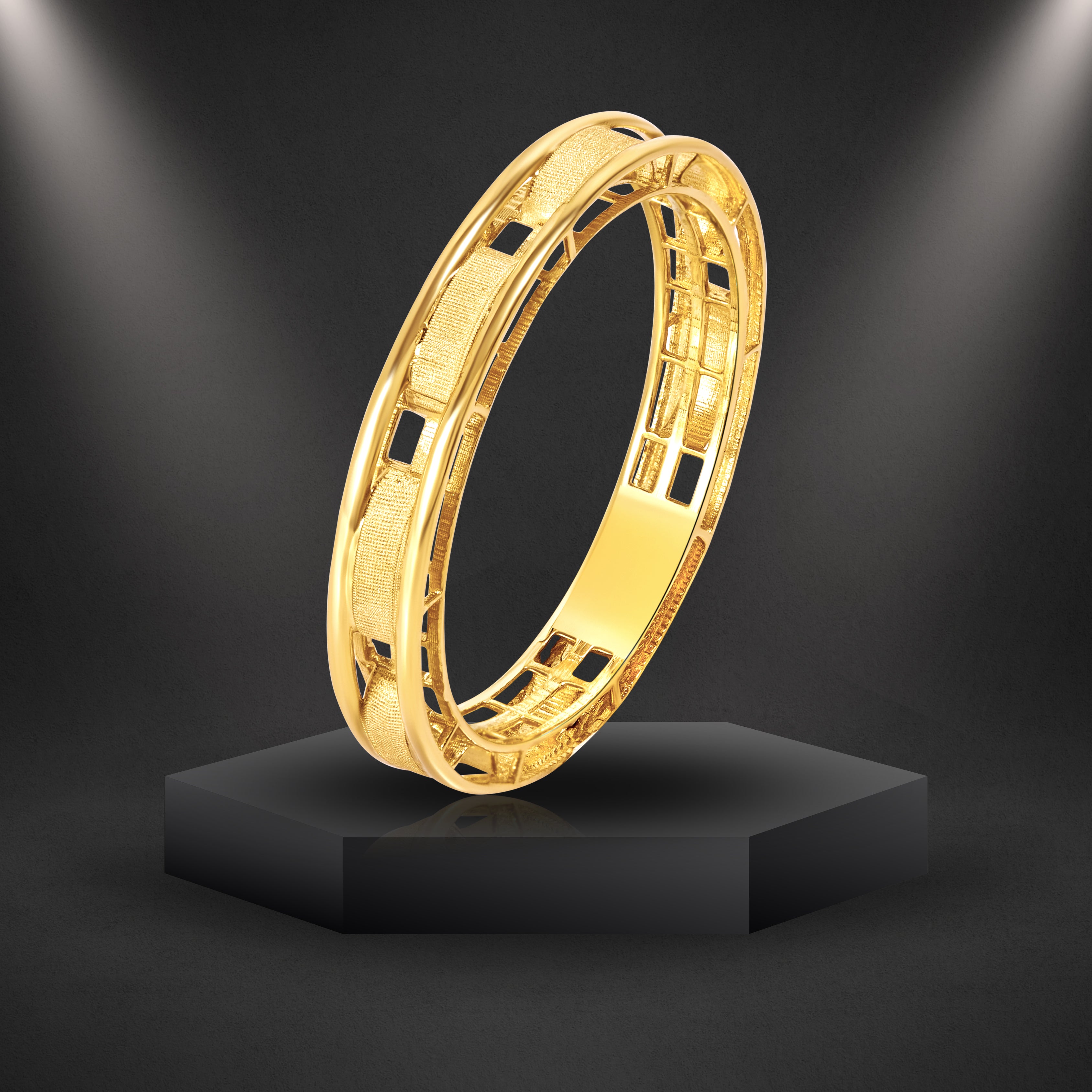 Pure Gold Latest Rings 18K Pure Gold Elegant Ring Talagold