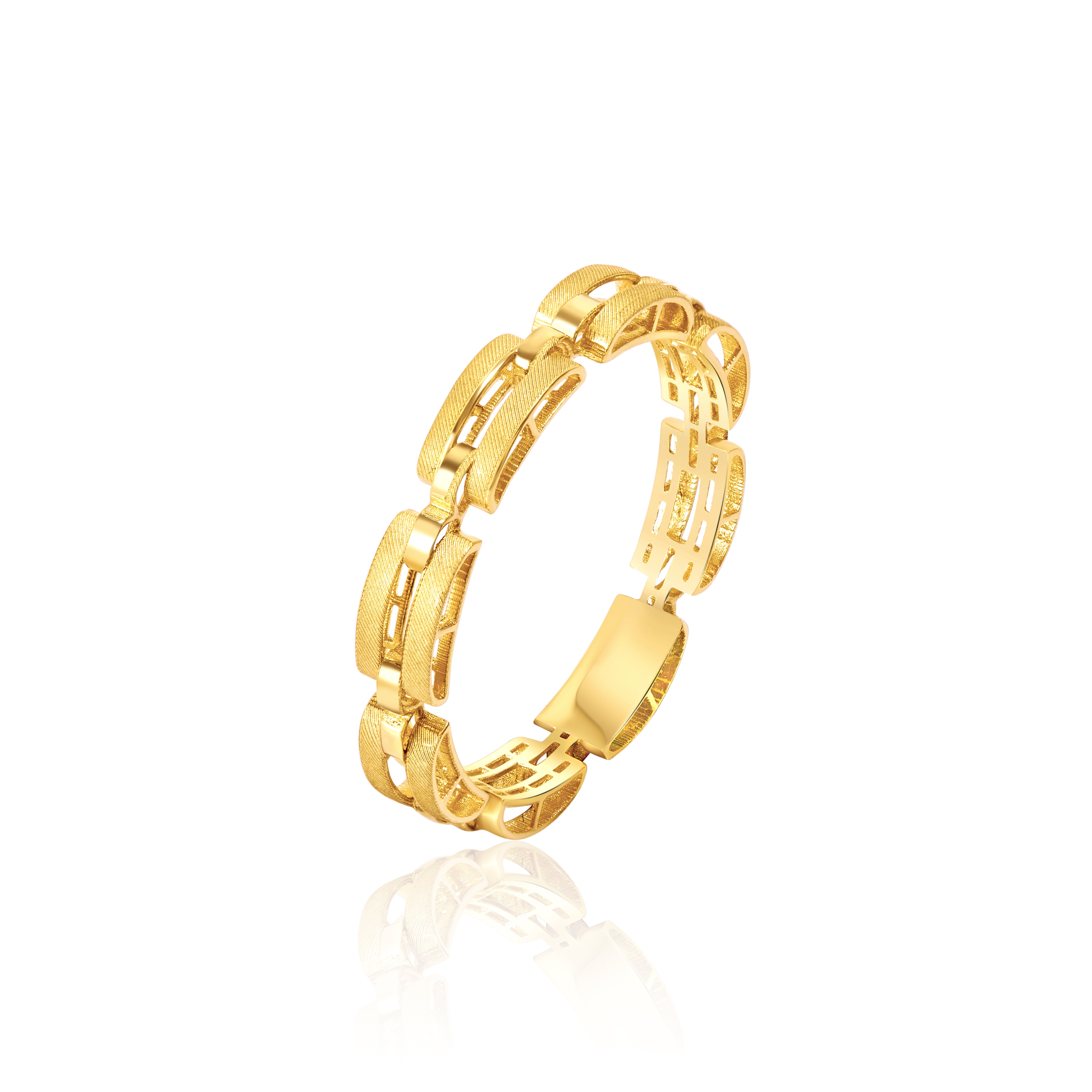 18K Pure Gold Elegant Ring