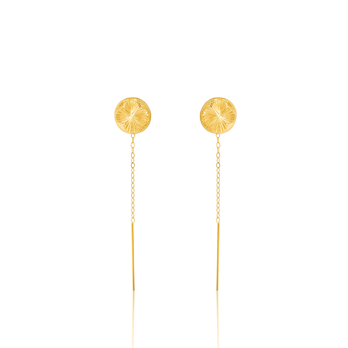 18K Pure Gold Butterfly Design Screw Earring | Earrings For Women | 18K ...