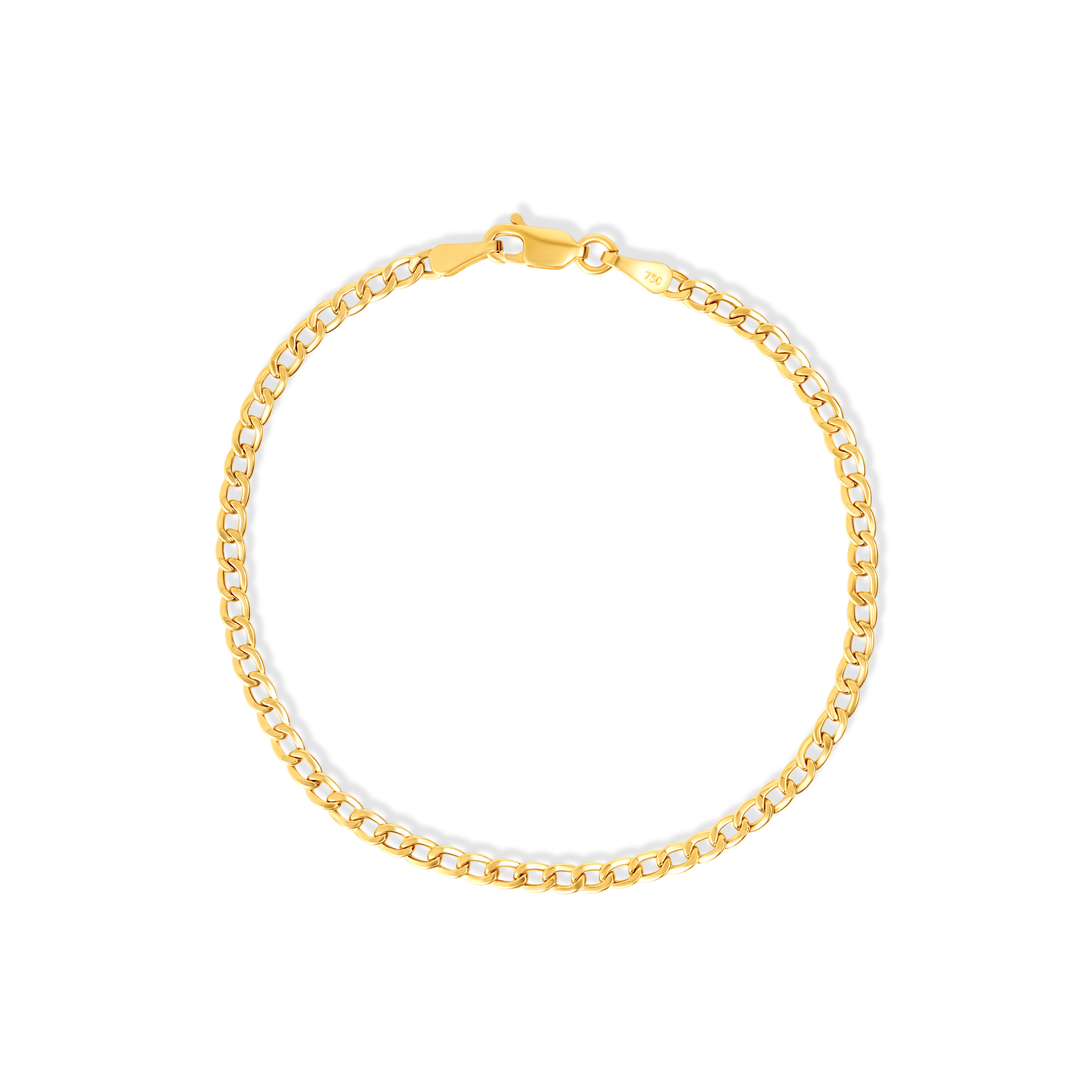 18K Pure Gold Linked Bracelet Talagold