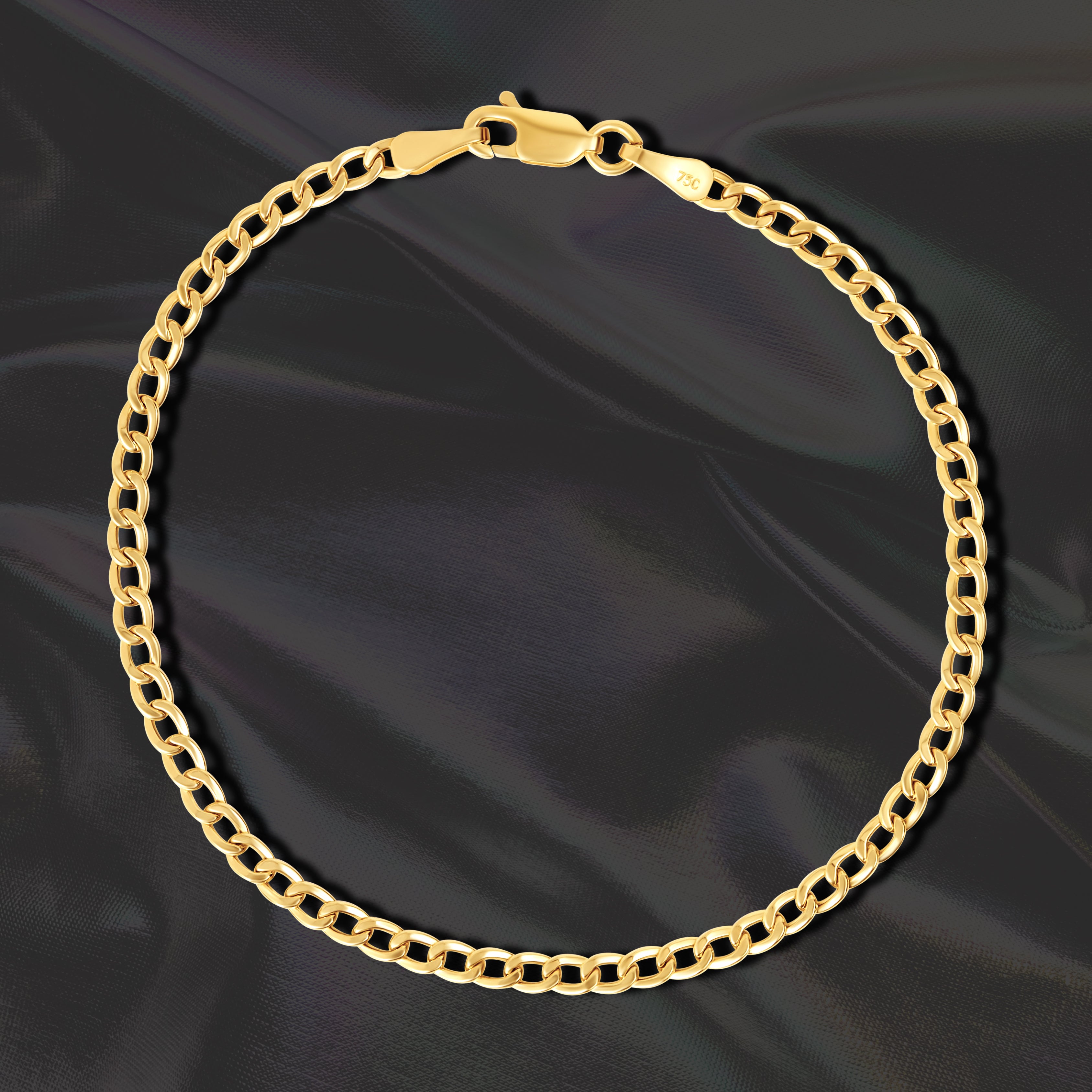 18K Pure Gold Linked Bracelet Talagold