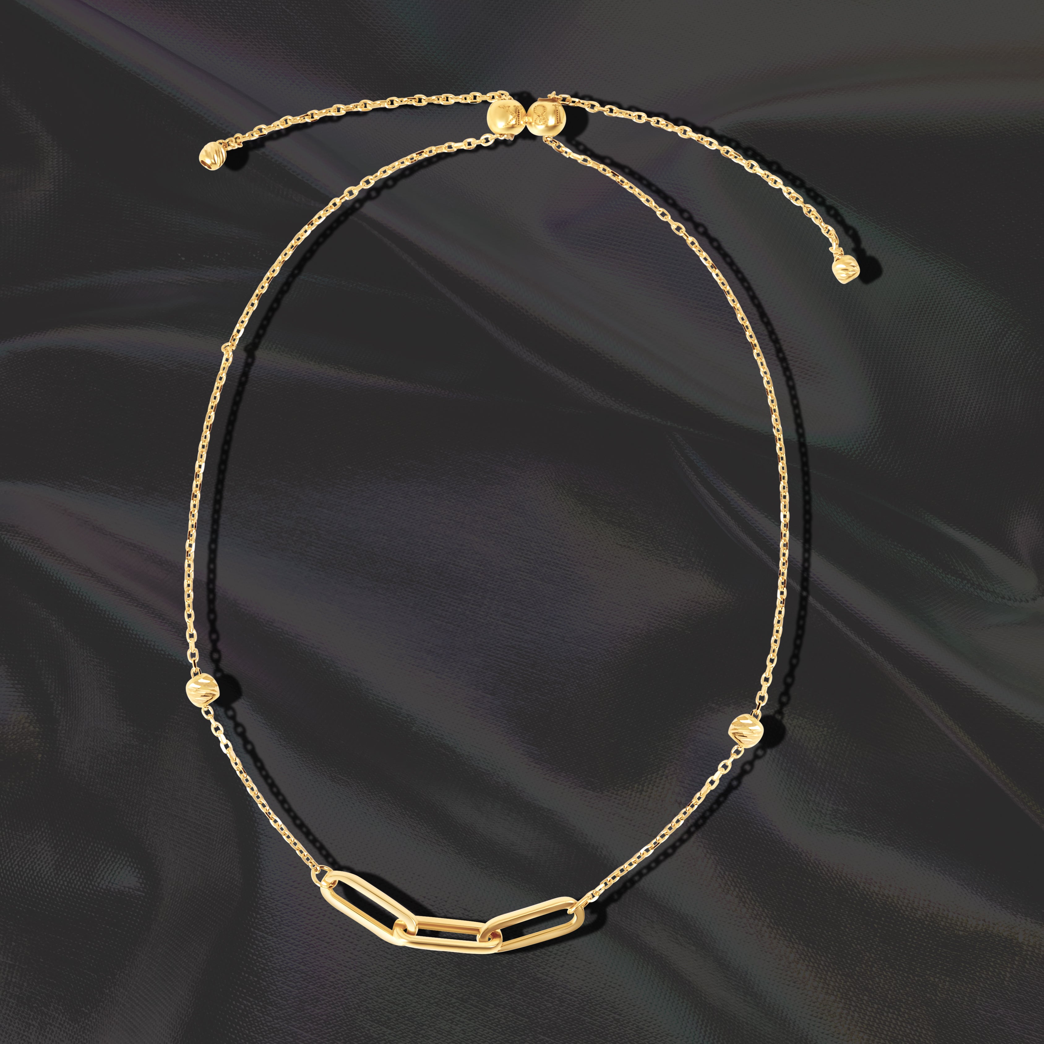 18K Pure Gold Adjustable Seed Bracelet Talagold