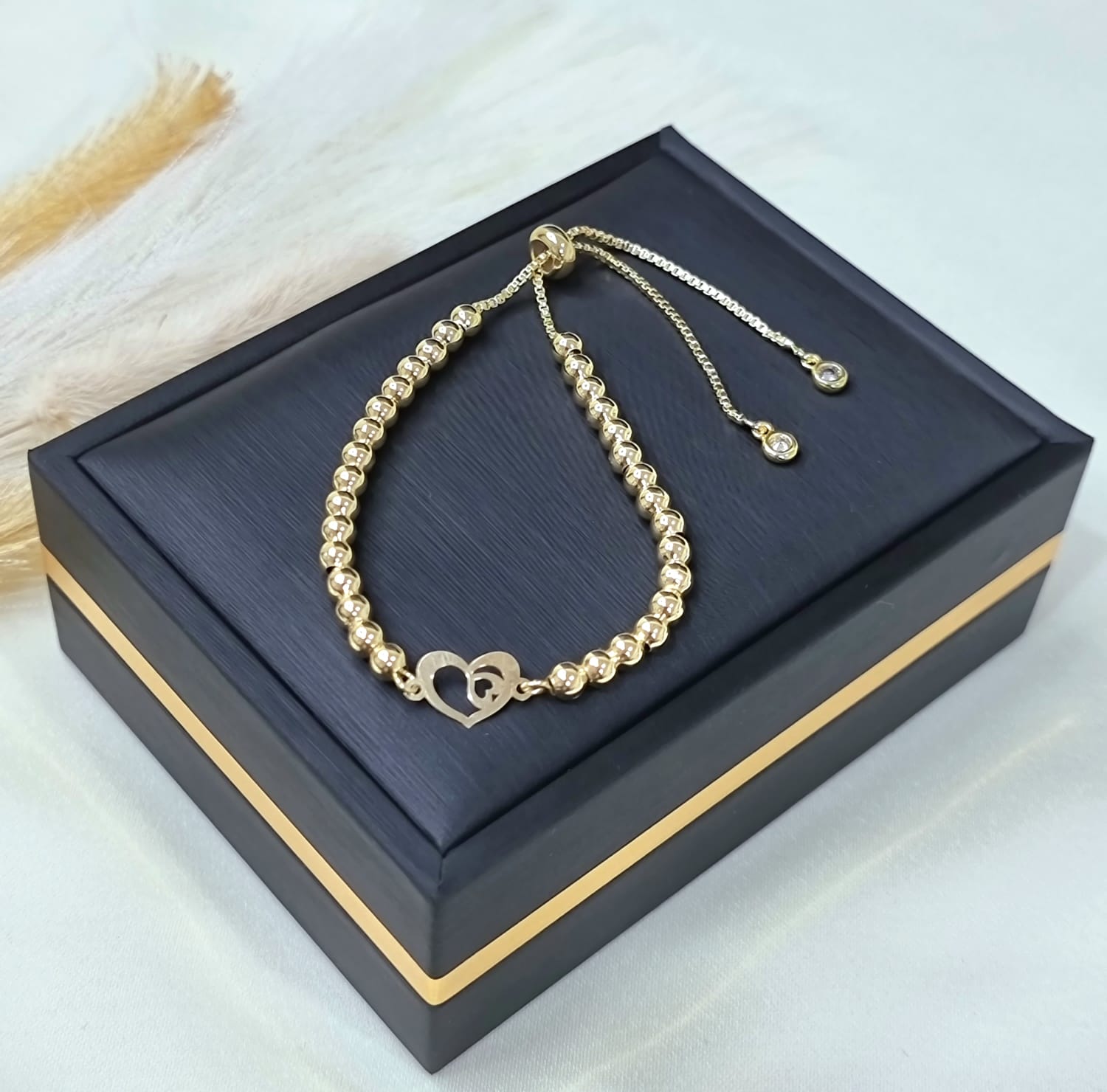 18K Pure Gold Multiple Design Seed Bracelets Talagold