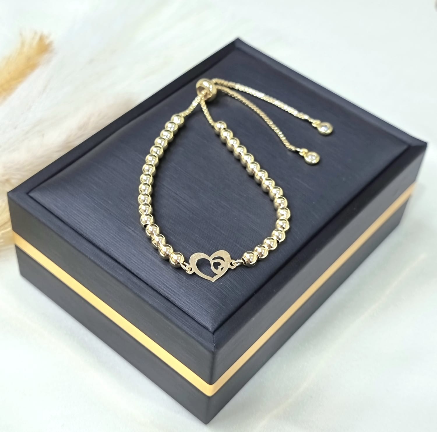 18K Pure Gold Multiple Design Seed Bracelets Talagold