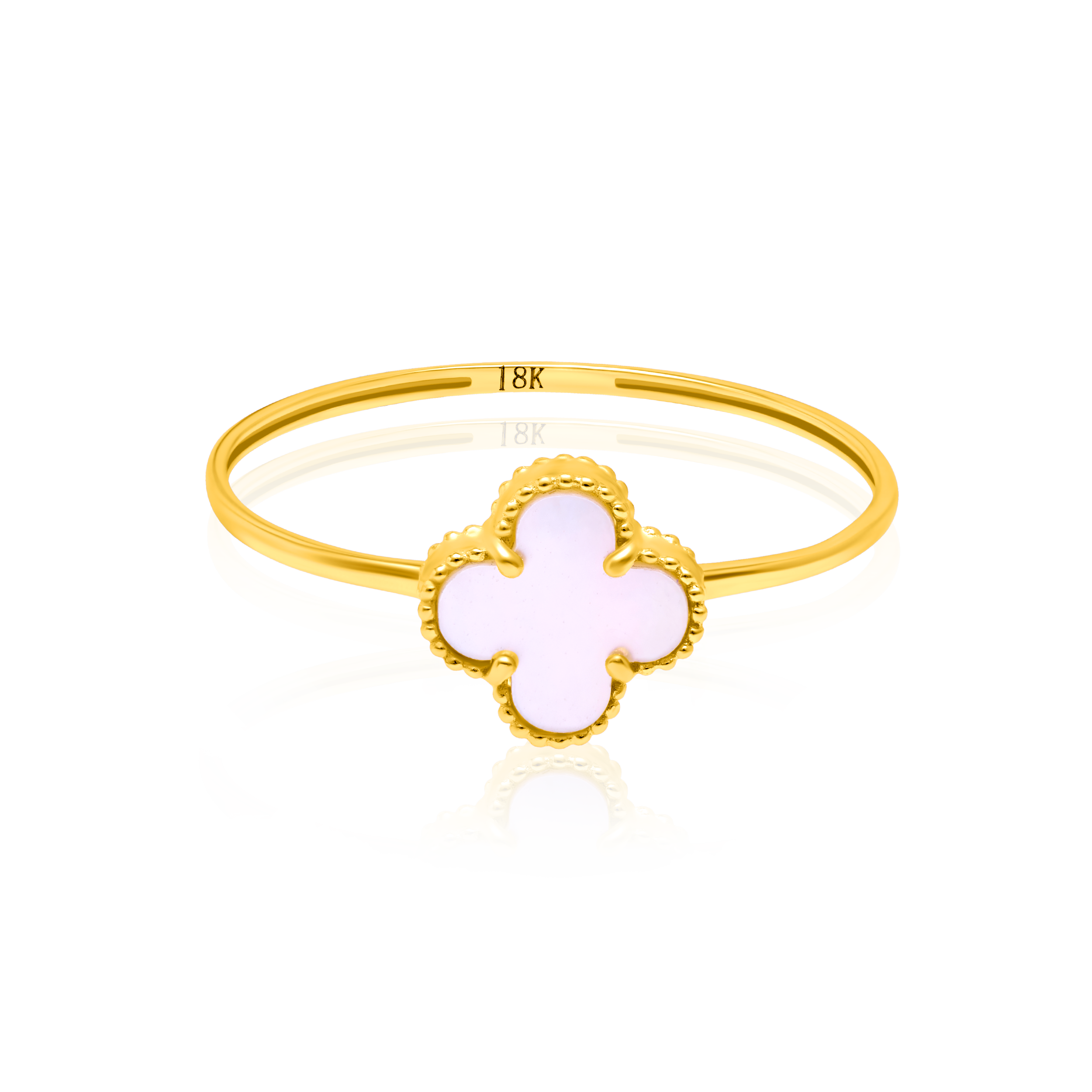 18K Pure Gold V.C Light Pink Jewelry Set Talagold