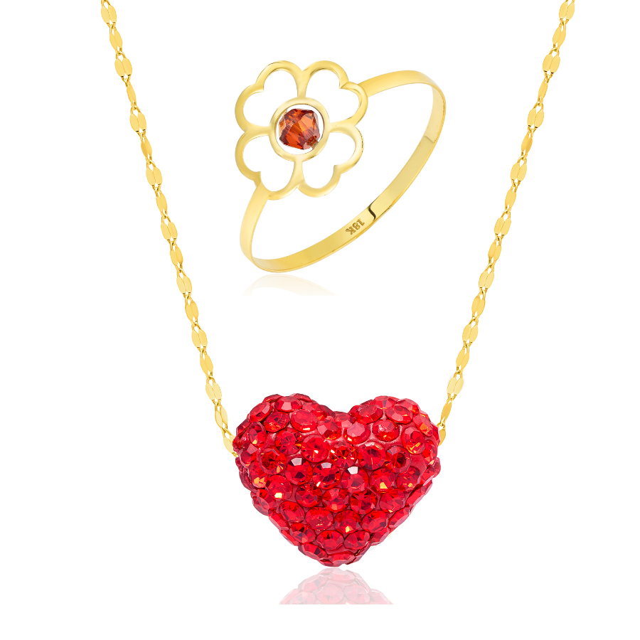 Gold Bundle Offer (Necklace + Ring) TGBUNDLE017