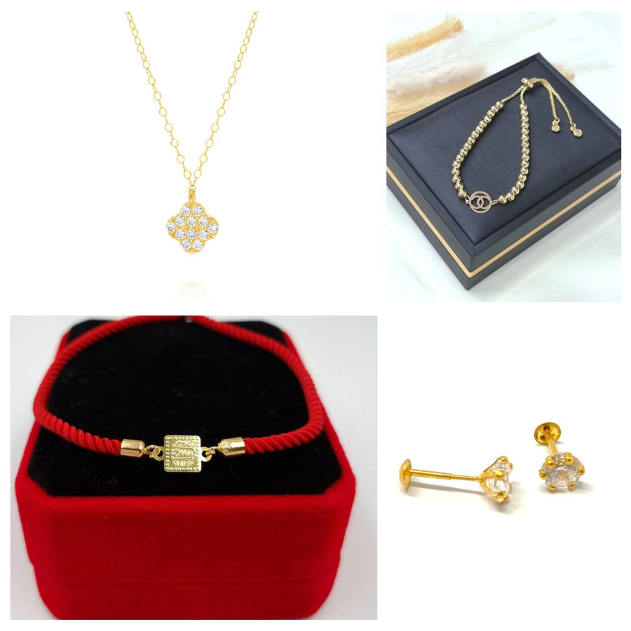 Gold Bundle Offer (2 Bracelets + 1 Necklace + 1 Earring Set) TGBUNDLE003