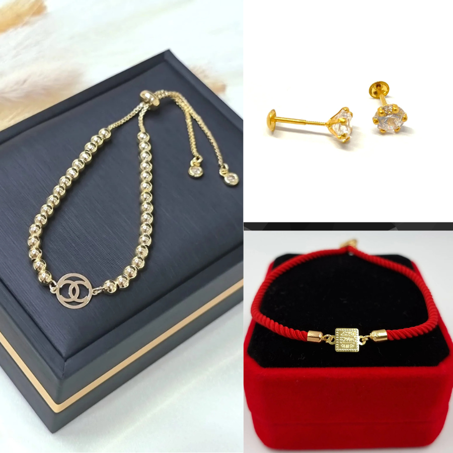 Gold Bundle Offer (2 Bracelets + 1 Earring Set) TGBUNDLE011