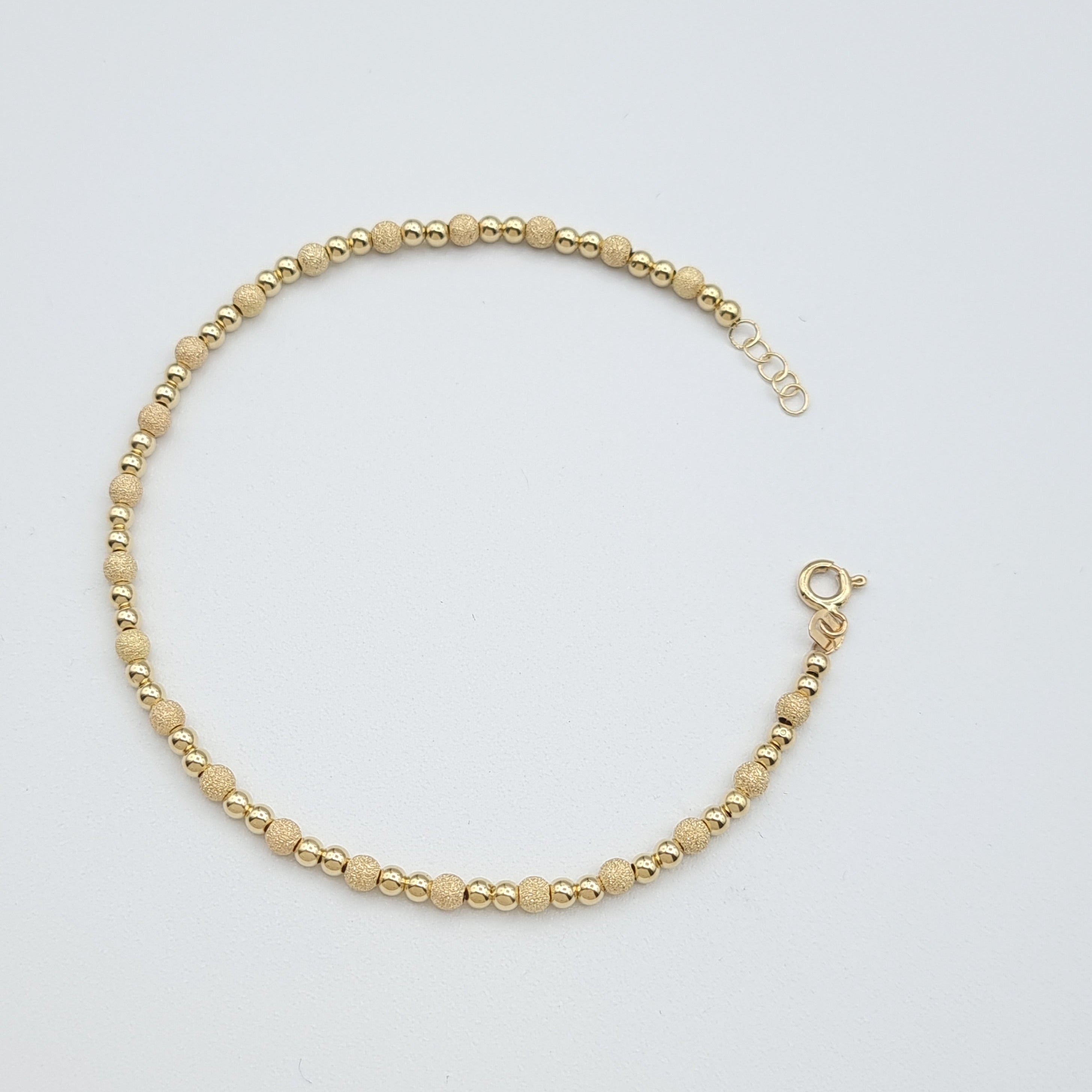 18K Pure Gold Seed Bracelet