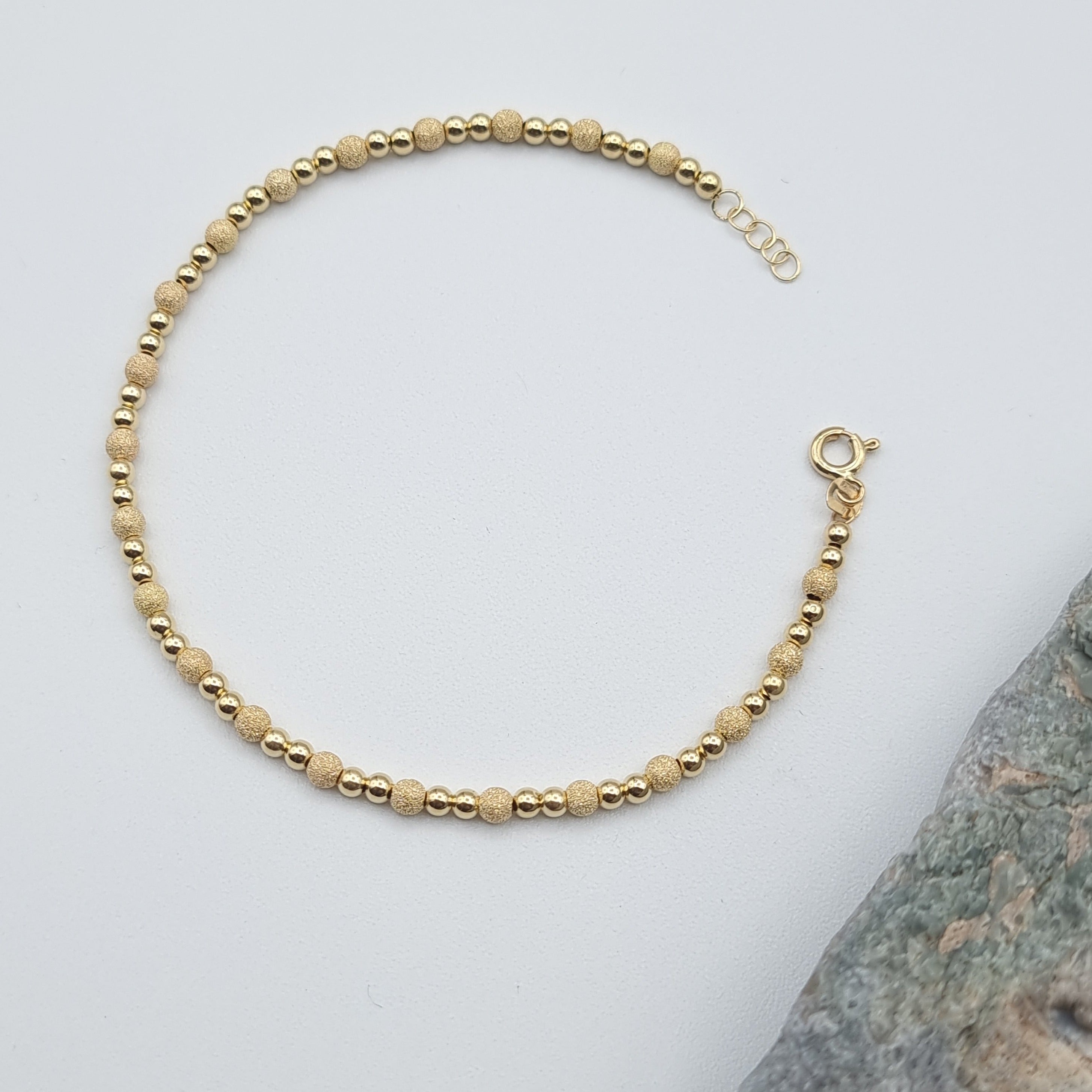 18K Pure Gold Seed Bracelet