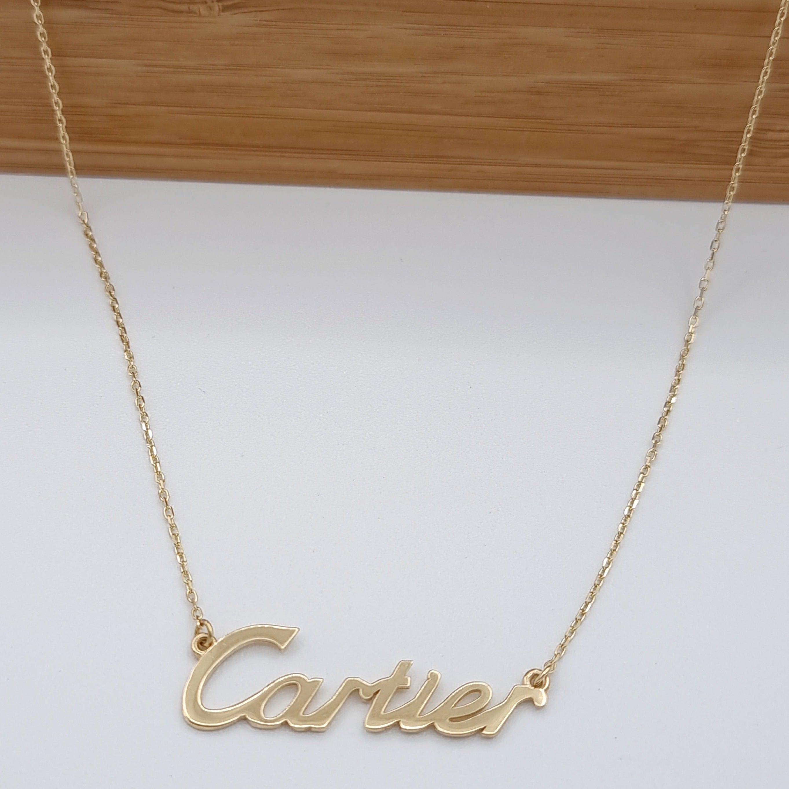 18K Pure Gold C.R Necklace