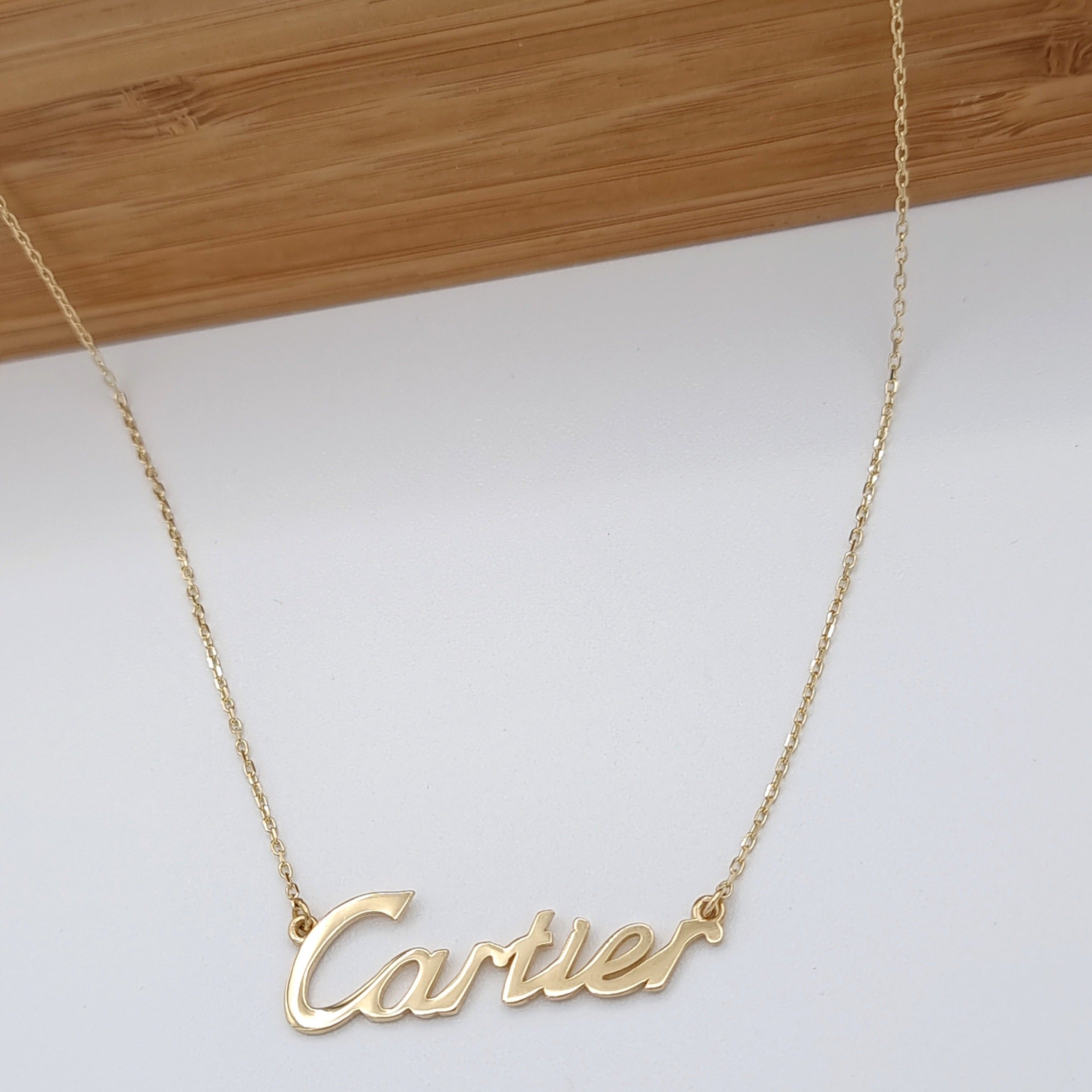 18K Pure Gold C.R Necklace