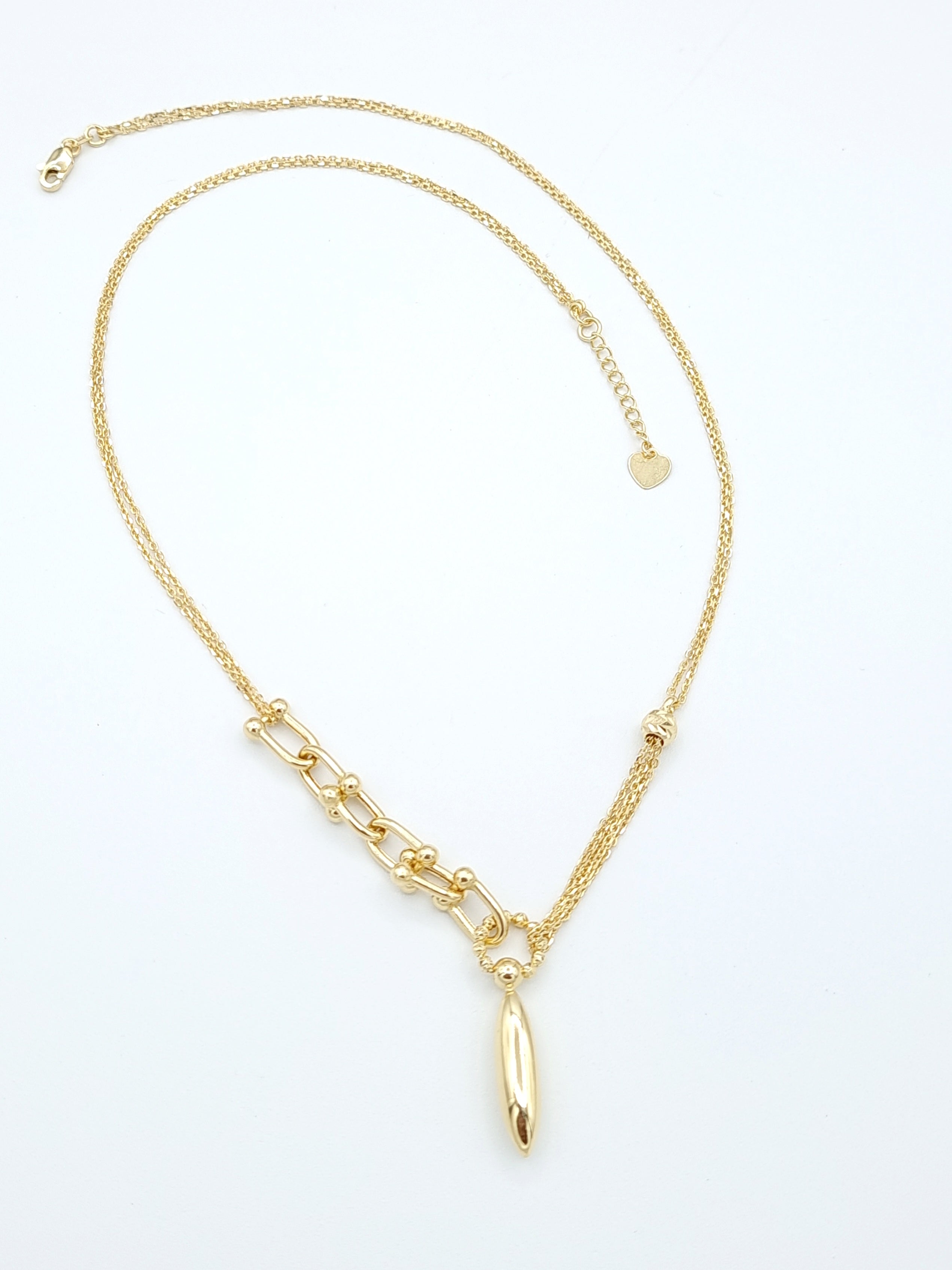 18K Pure Gold Elegant Necklace