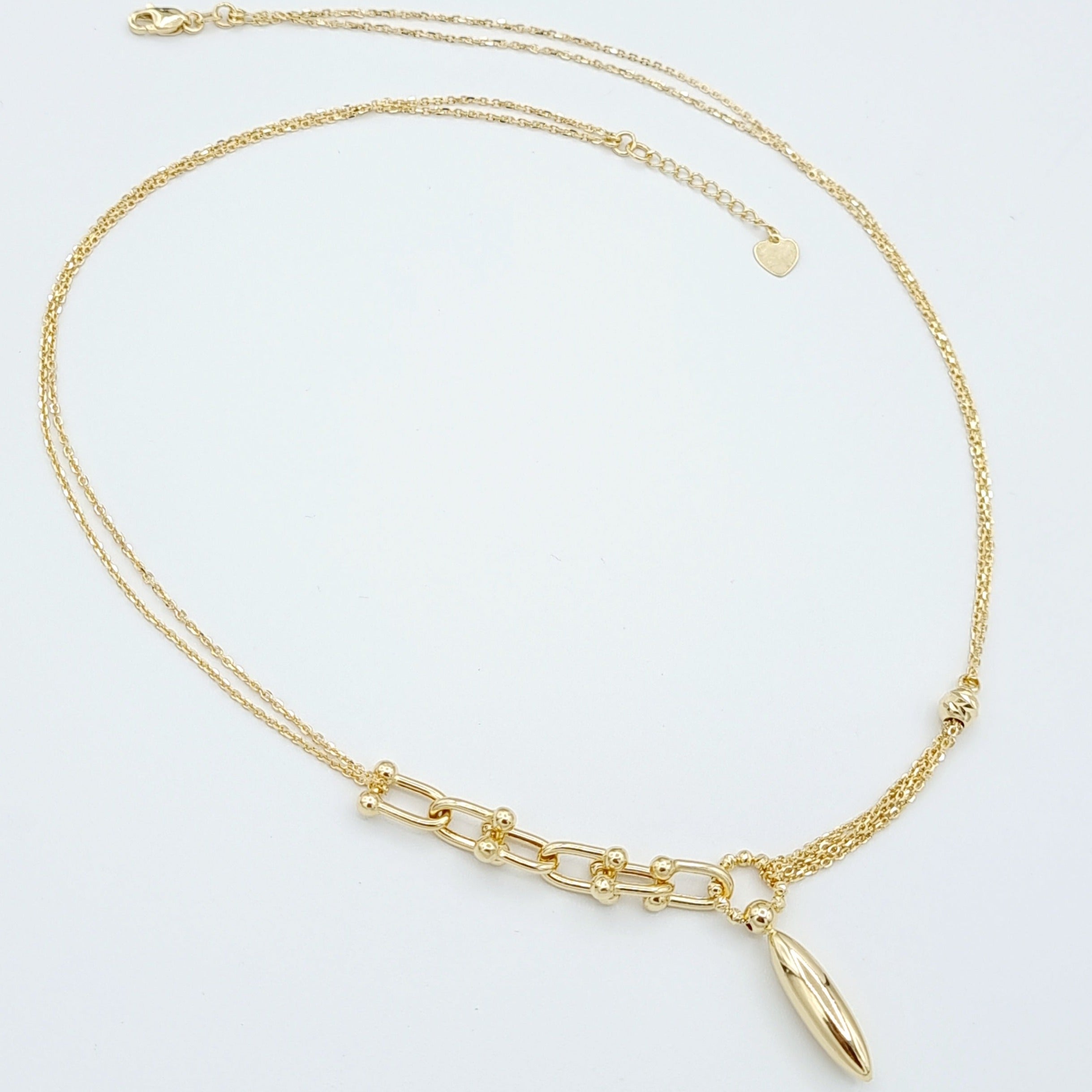 18K Pure Gold Elegant Necklace