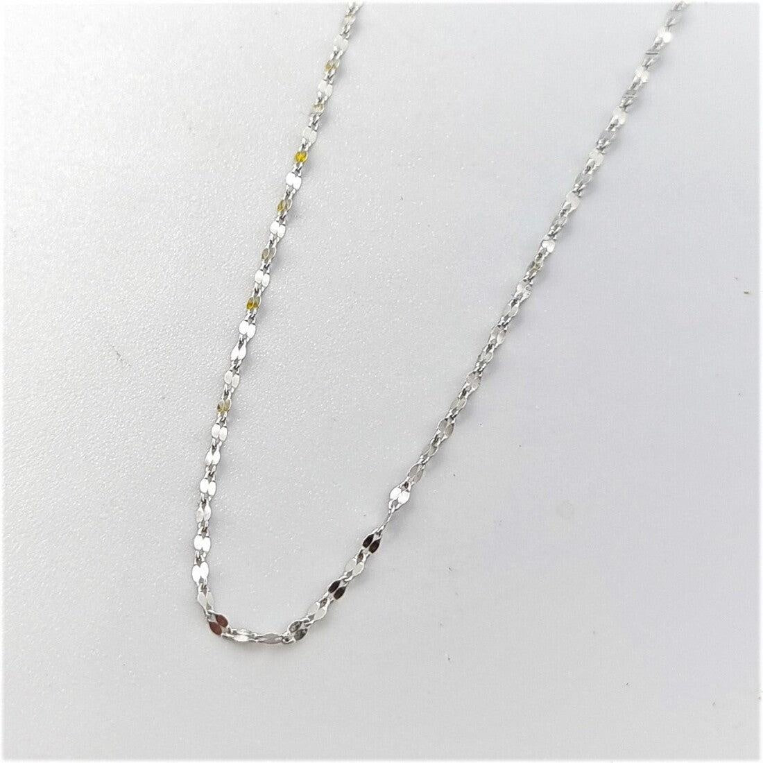 Real 18K White Gold Mirror Chain 18K Gold Chain 18K Gold Jewelry