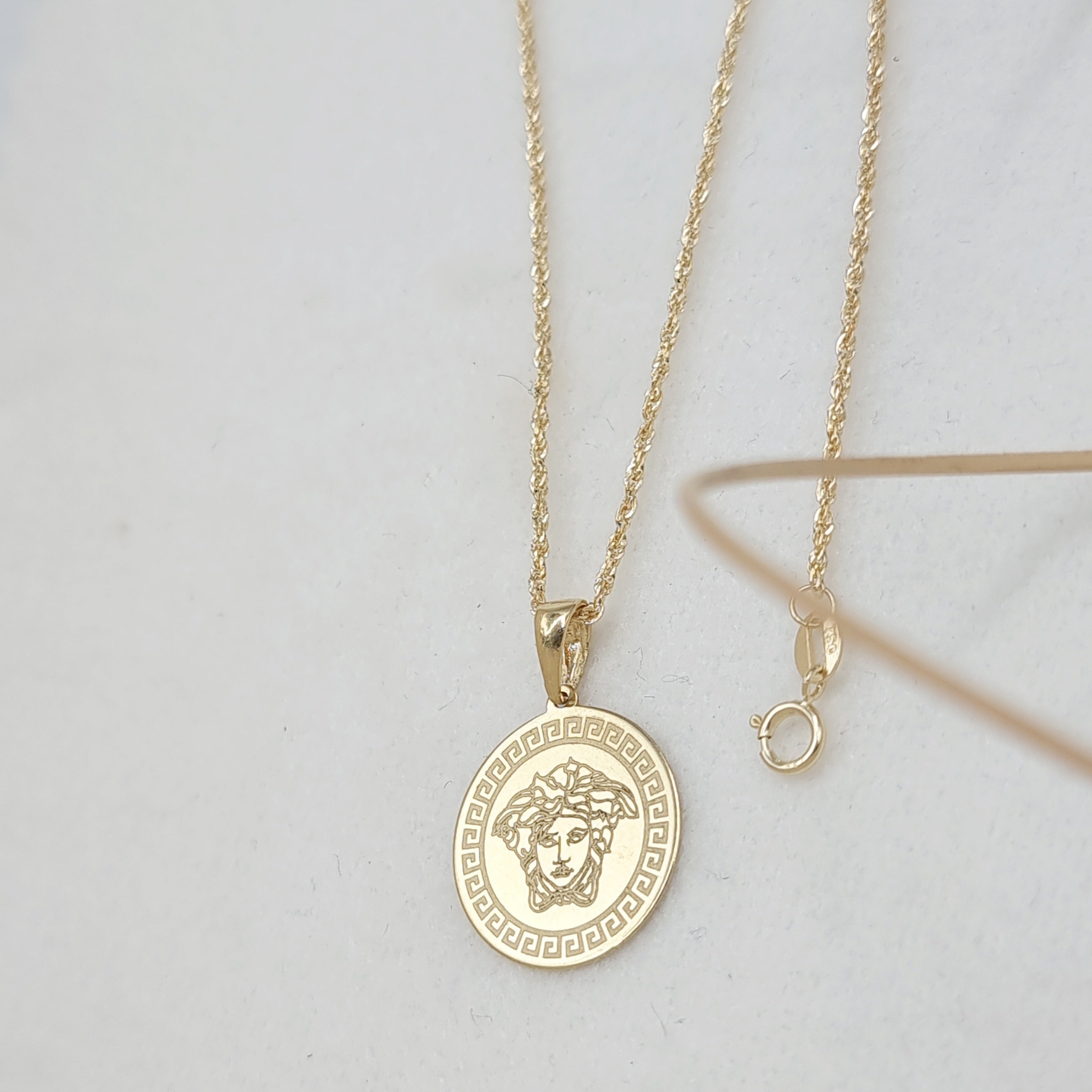 18K Pure Gold V.R.C Necklace