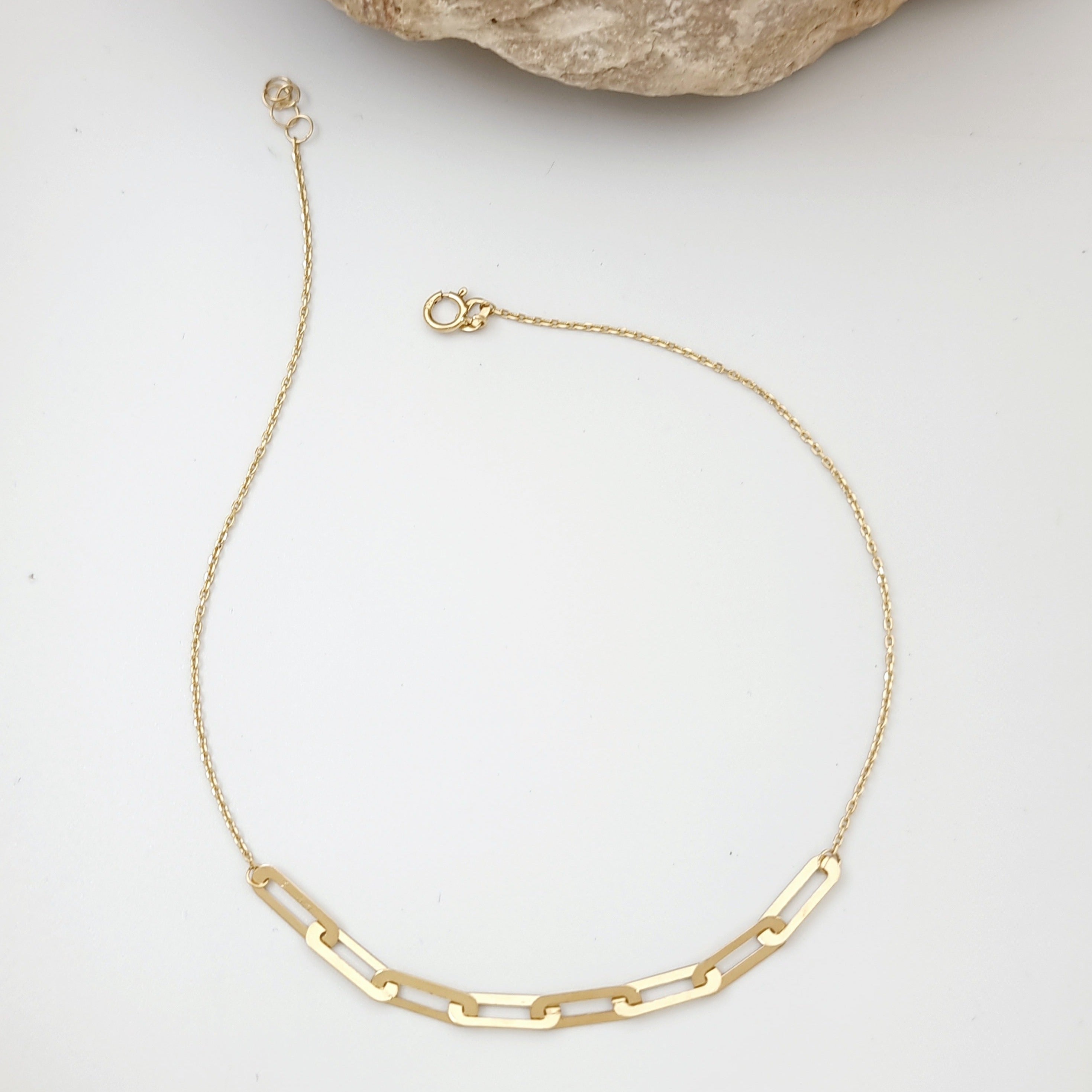 18K Pure Gold Adjustable Anklet