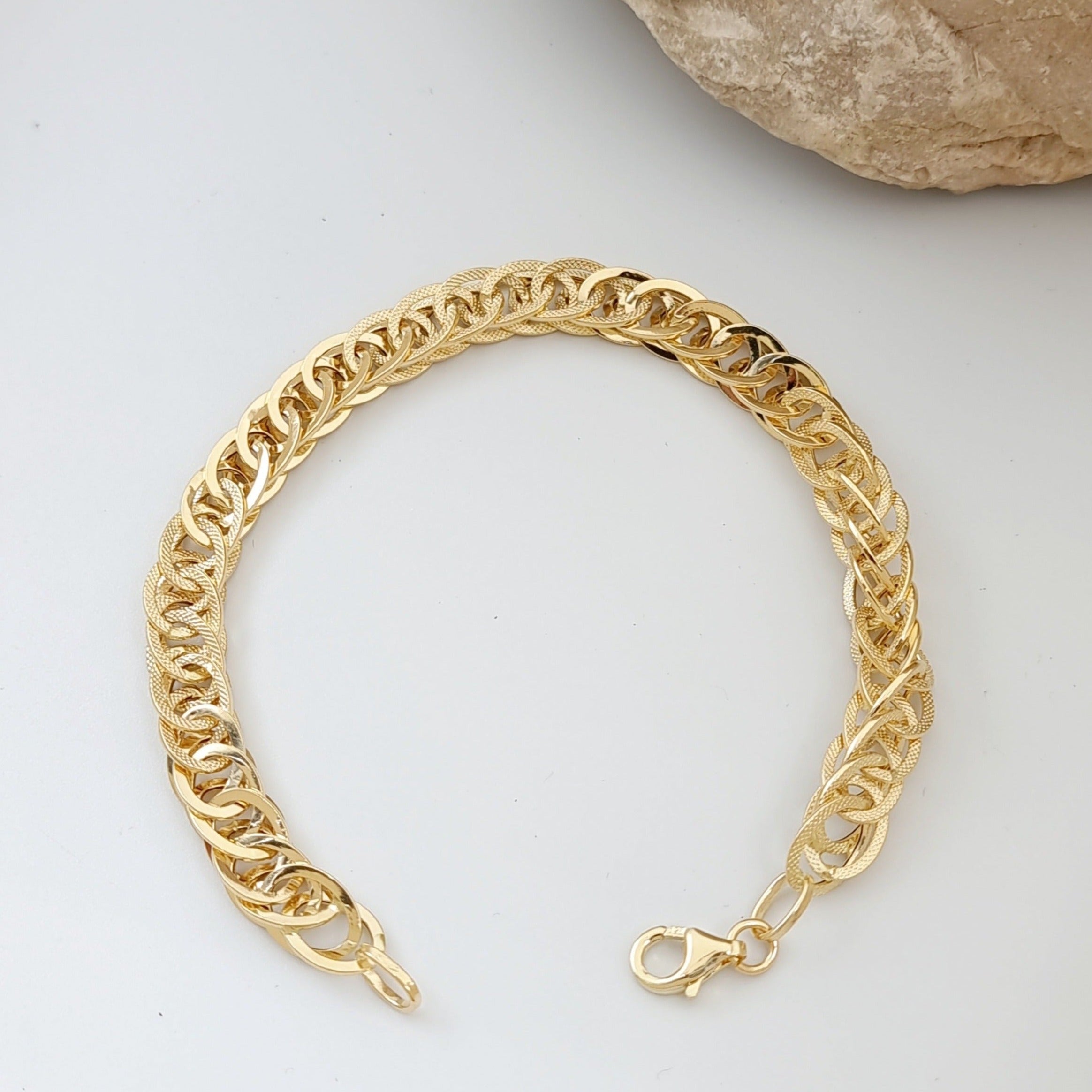 18K Pure Gold Elegant Bracelet