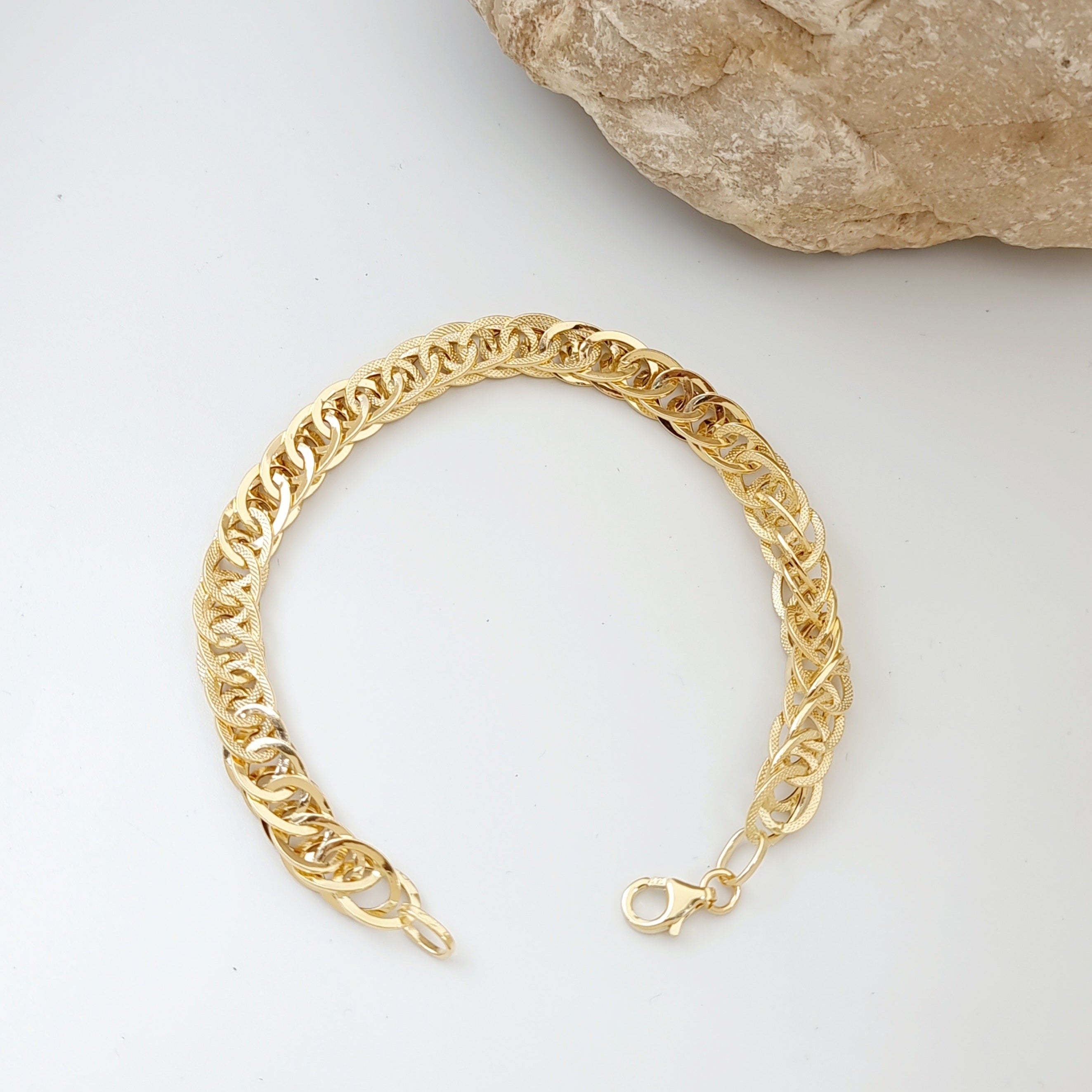 18K Pure Gold Elegant Bracelet