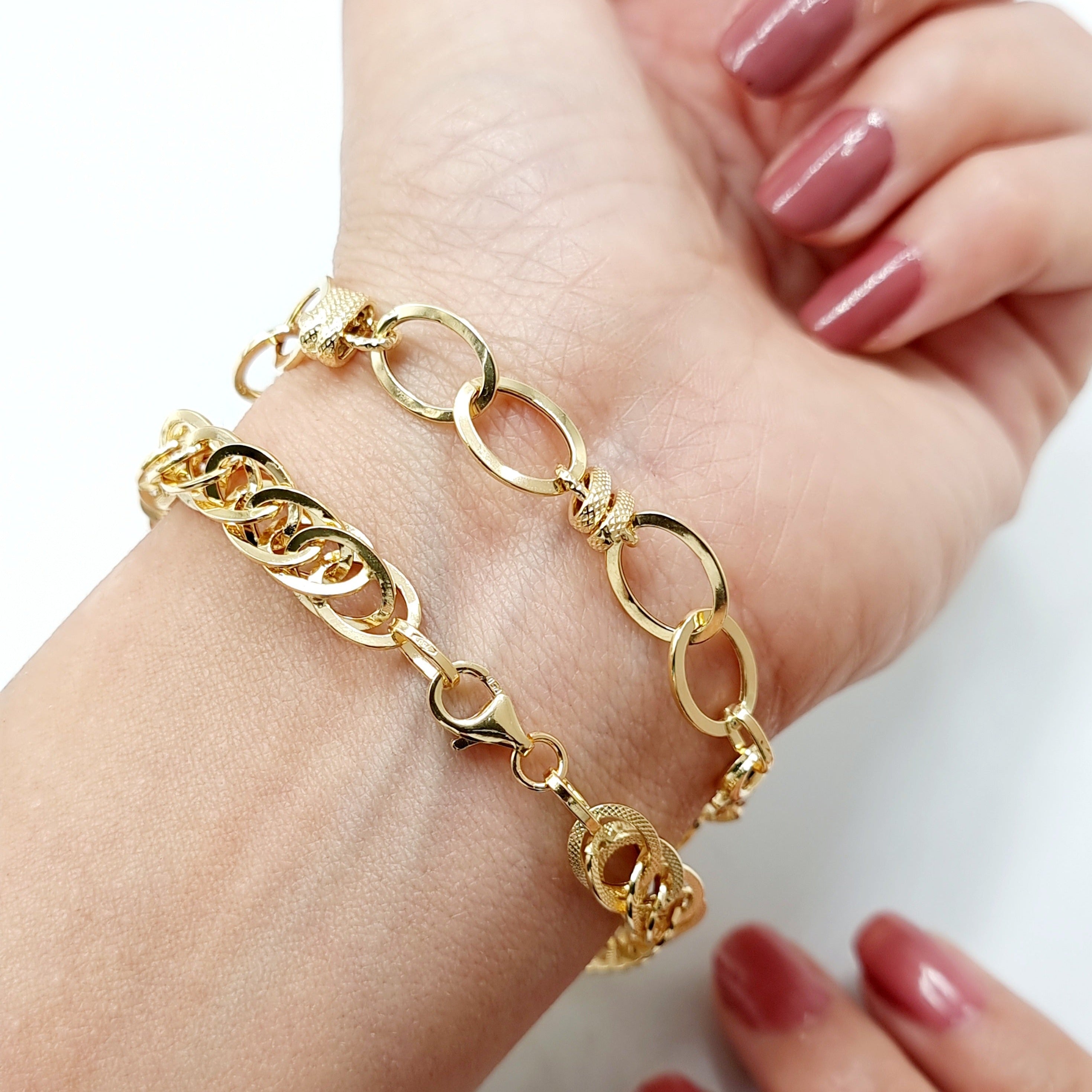 18K Pure Gold Elegant Bracelet